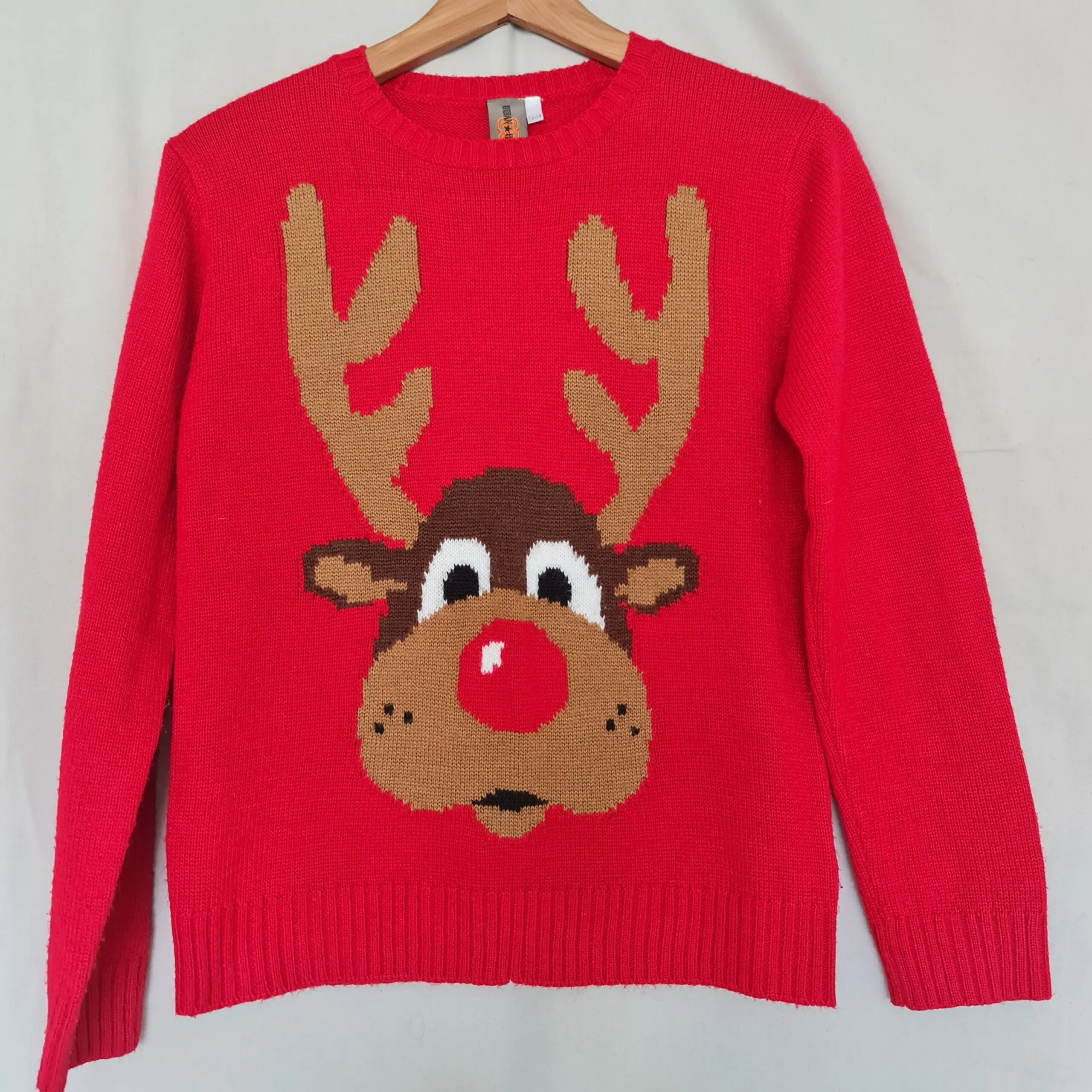 Urban 65 Outlaws Red Christmas Jumper 12 years 152 cm