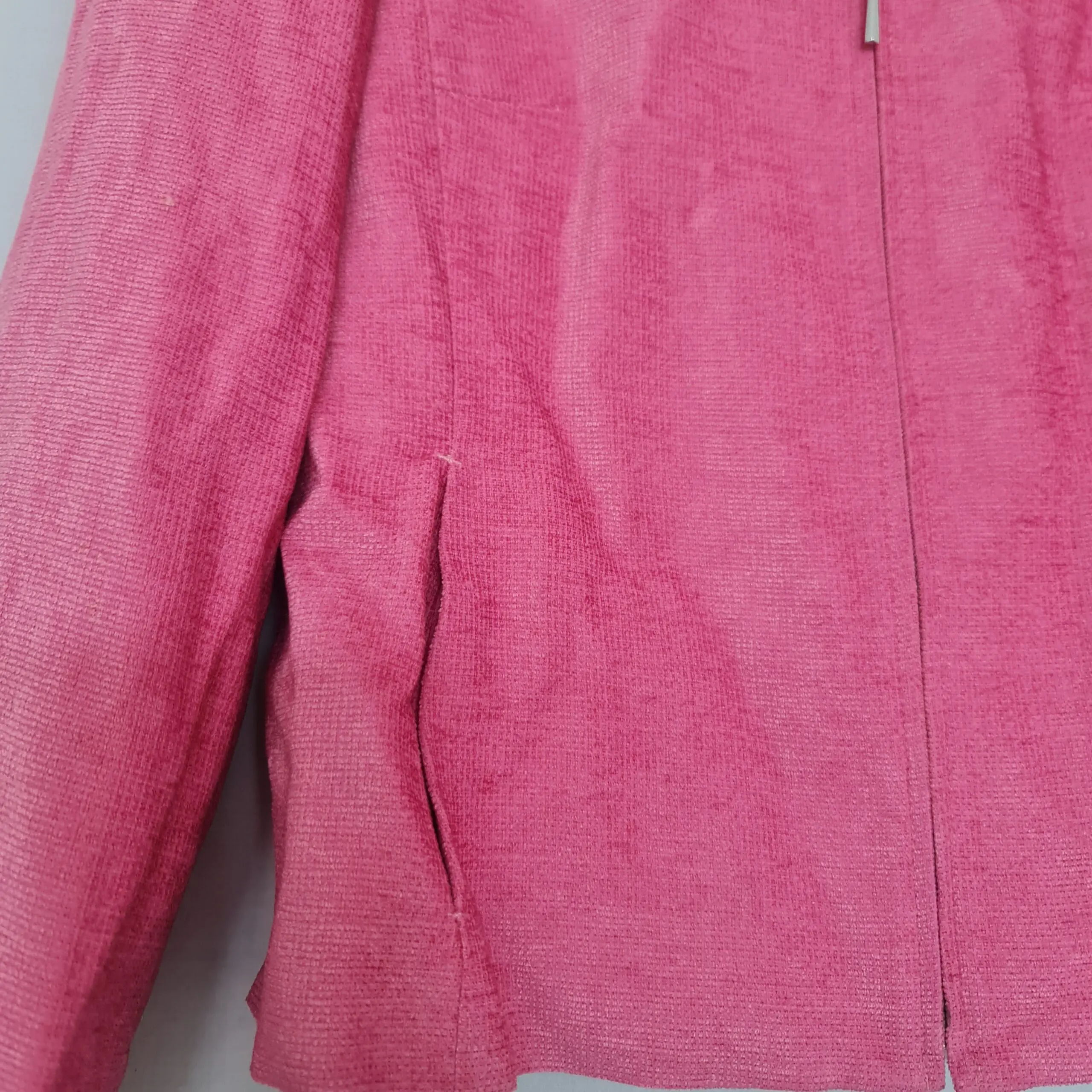 Marks & Spencer Womens Pink Zip Blazer Jacket UK 10 S - Image 2