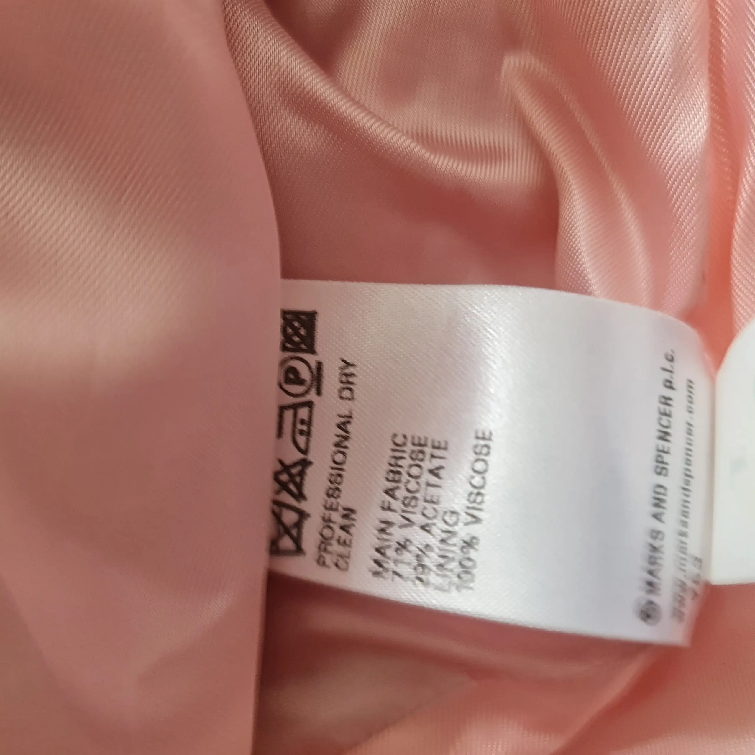 Marks & Spencer Womens Pink Zip Blazer Jacket UK 10 S - Image 5