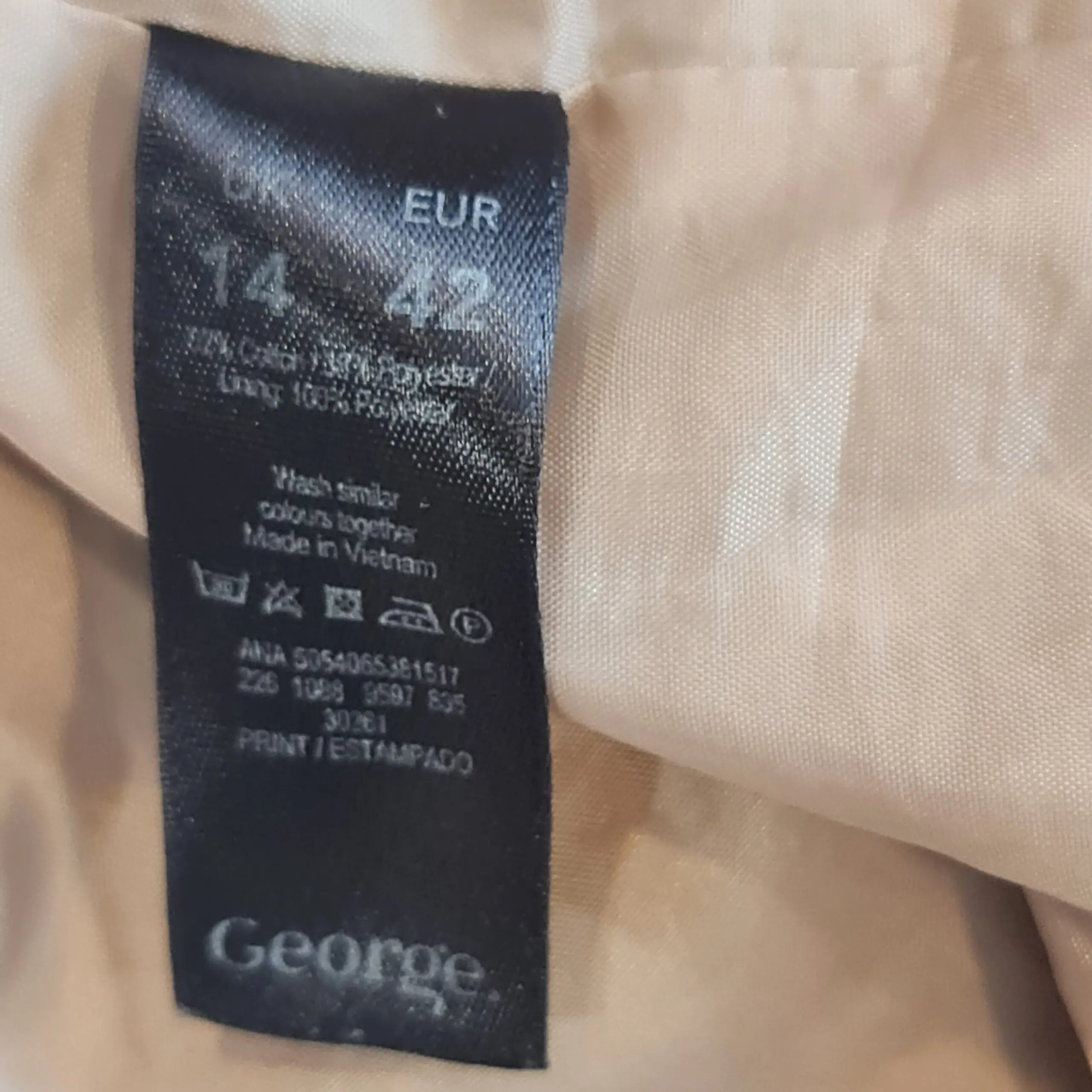George Women's Brown Beige Coat M UK 12-14 - Image 3