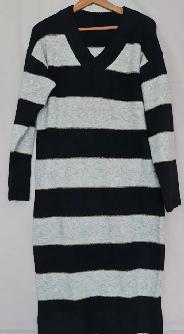 Primark Women's Grey Black Dress L UK 16-18
