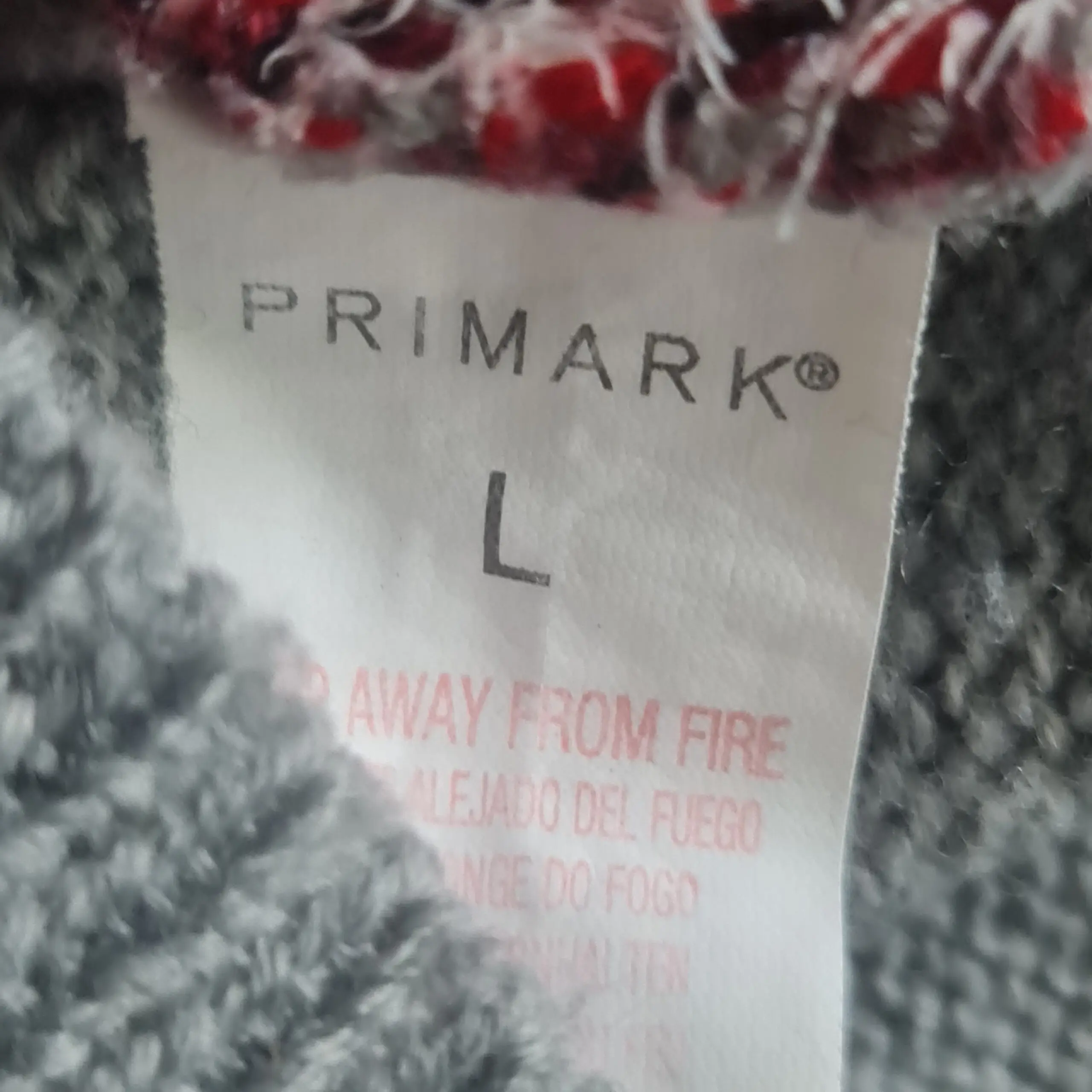 Primark Womens Grey Polar Bear Christmas Jumper L UK 16-18 - Image 3