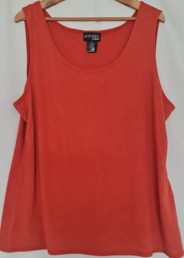 Attitudes by Renee Womens Coral Tank Top XXL UK 28-30
