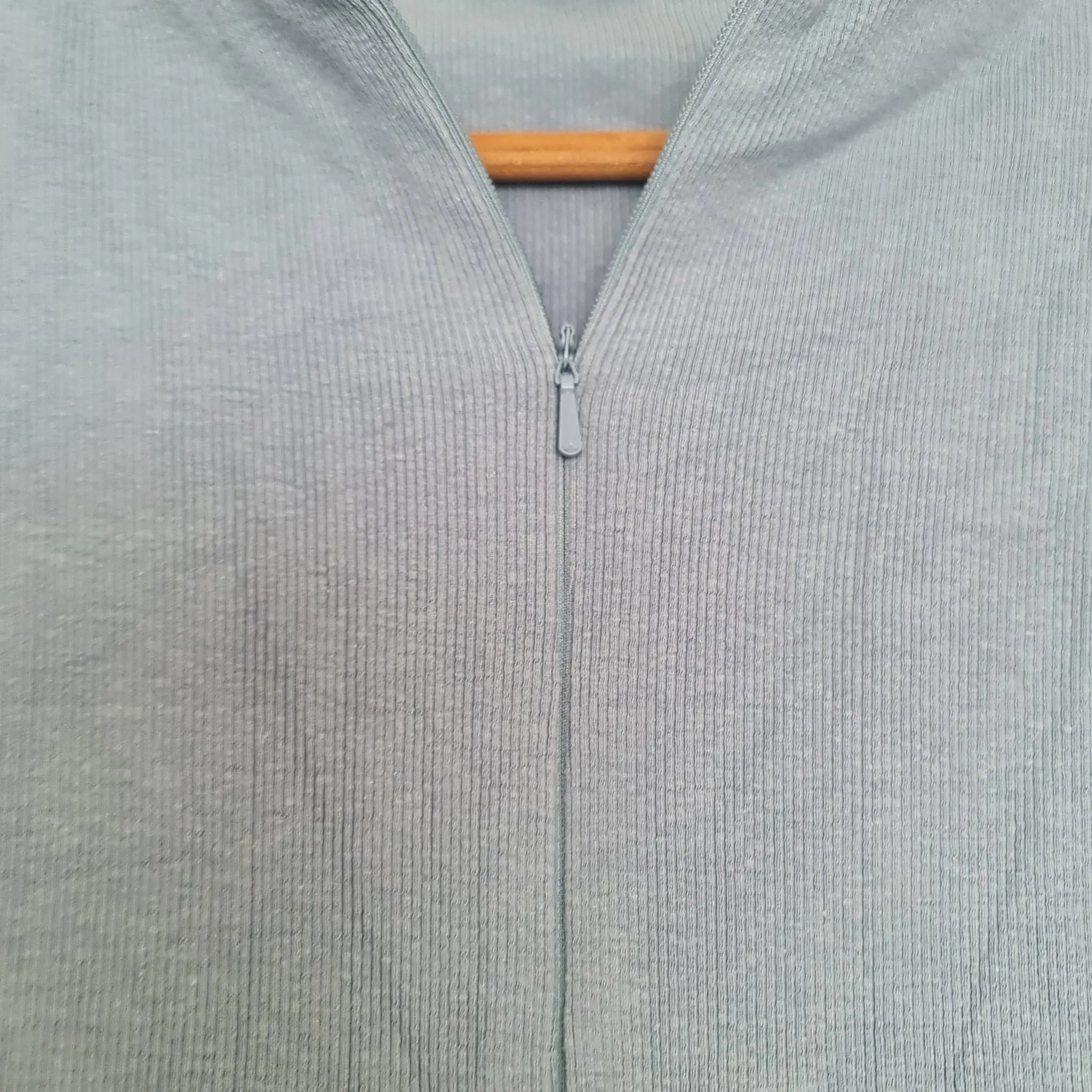 Oh Polly Womens Light Blue Ribbed Zip Dress M UK 12-14 - Image 2