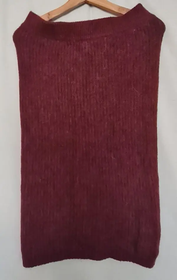TU Womens Burgundy Sleeveless Knit Jumper M UK 12
