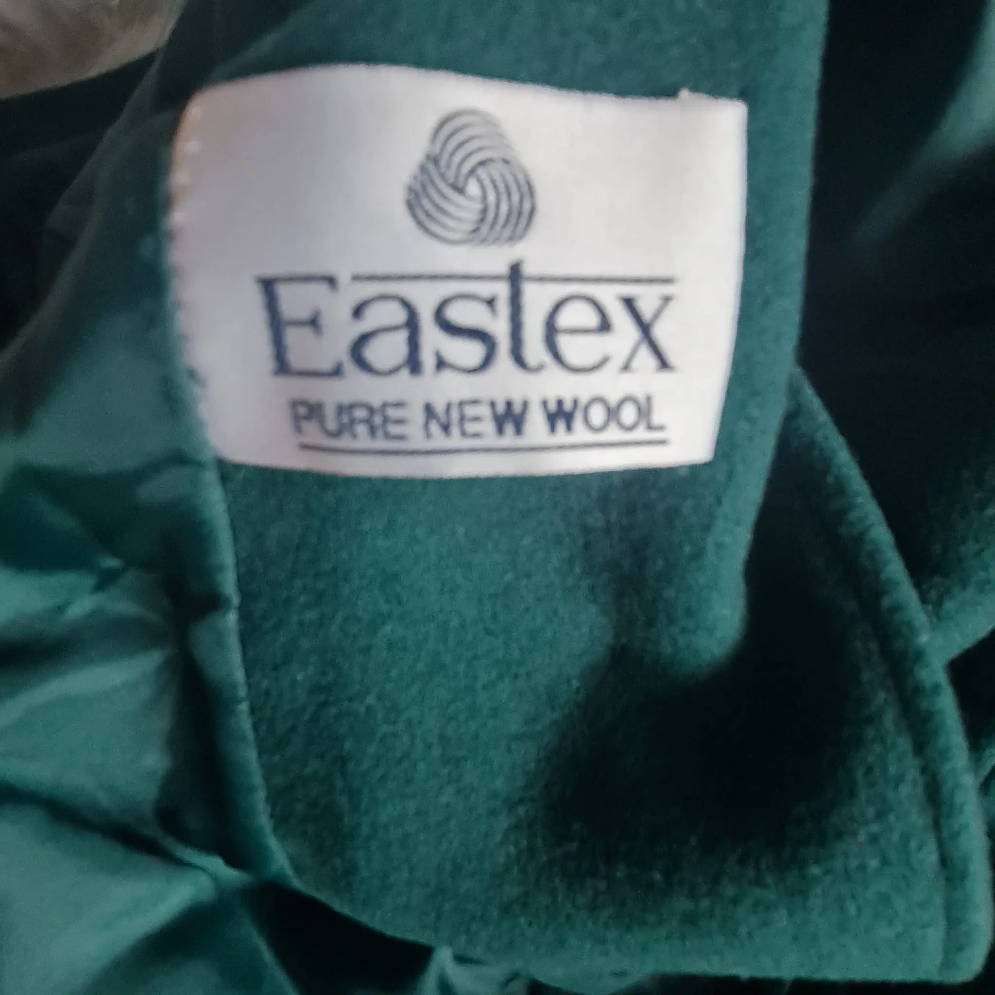 Eastex Womens Dark Green Pure New Wool Coat M UK 12-14 - Image 2