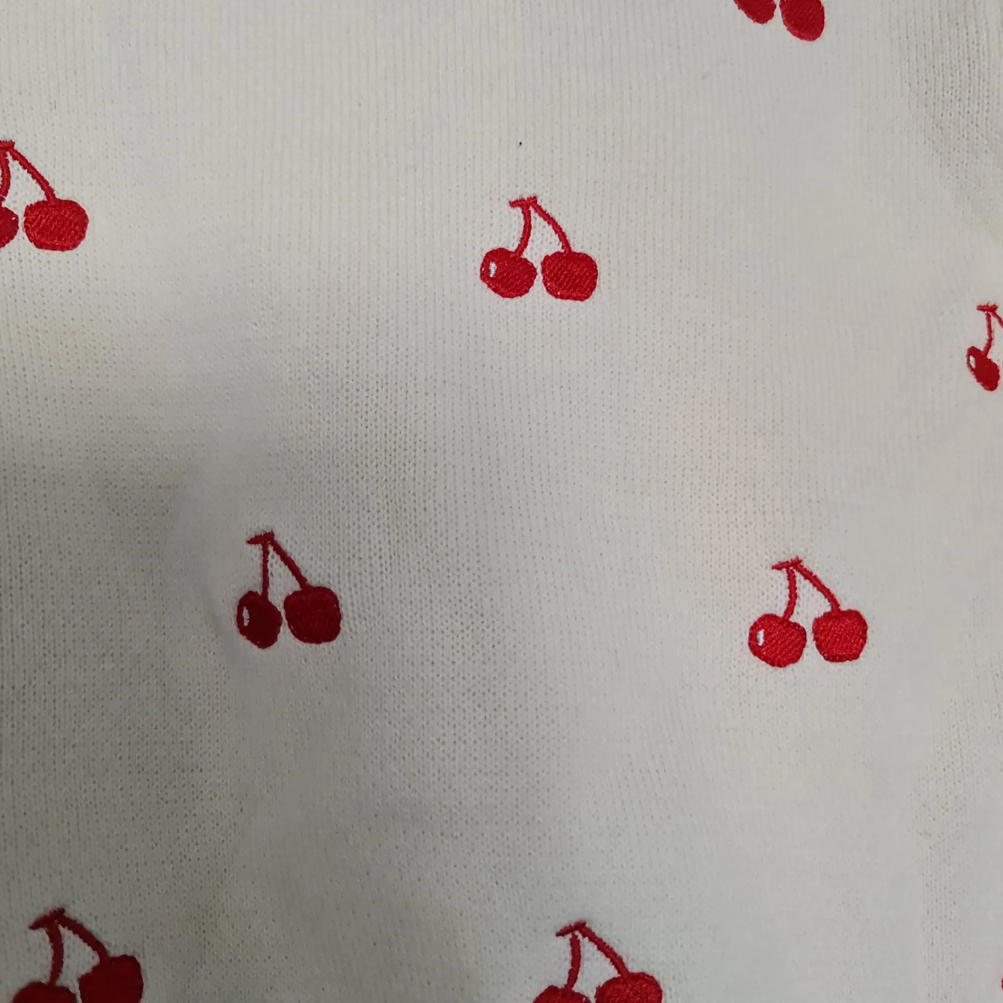 Primark Women's Cream Red Cherry Jumper S / UK 8-10 - Image 2