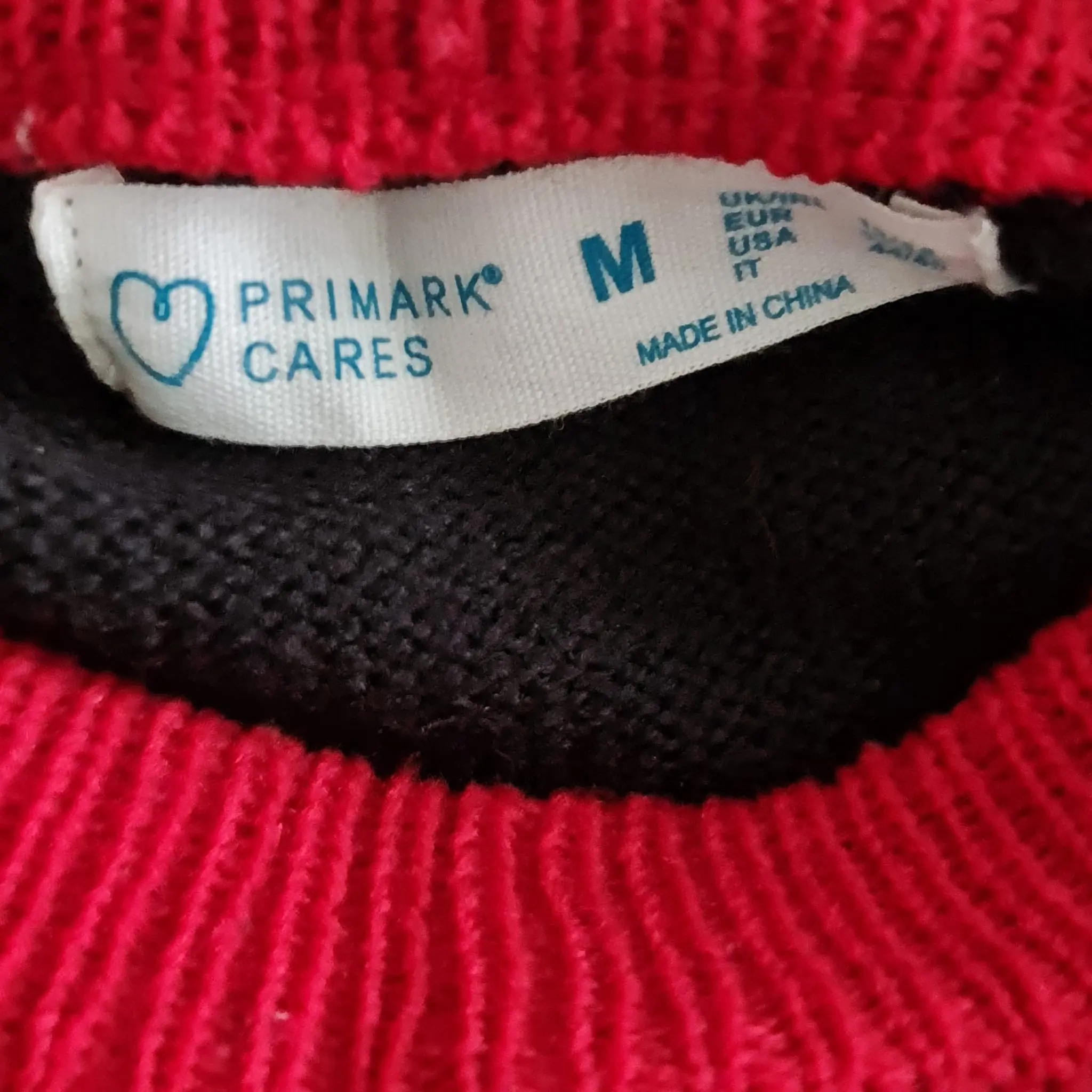 Primark Women's Red & Black Christmas Elf Jumper M / UK 12-14 - Image 2