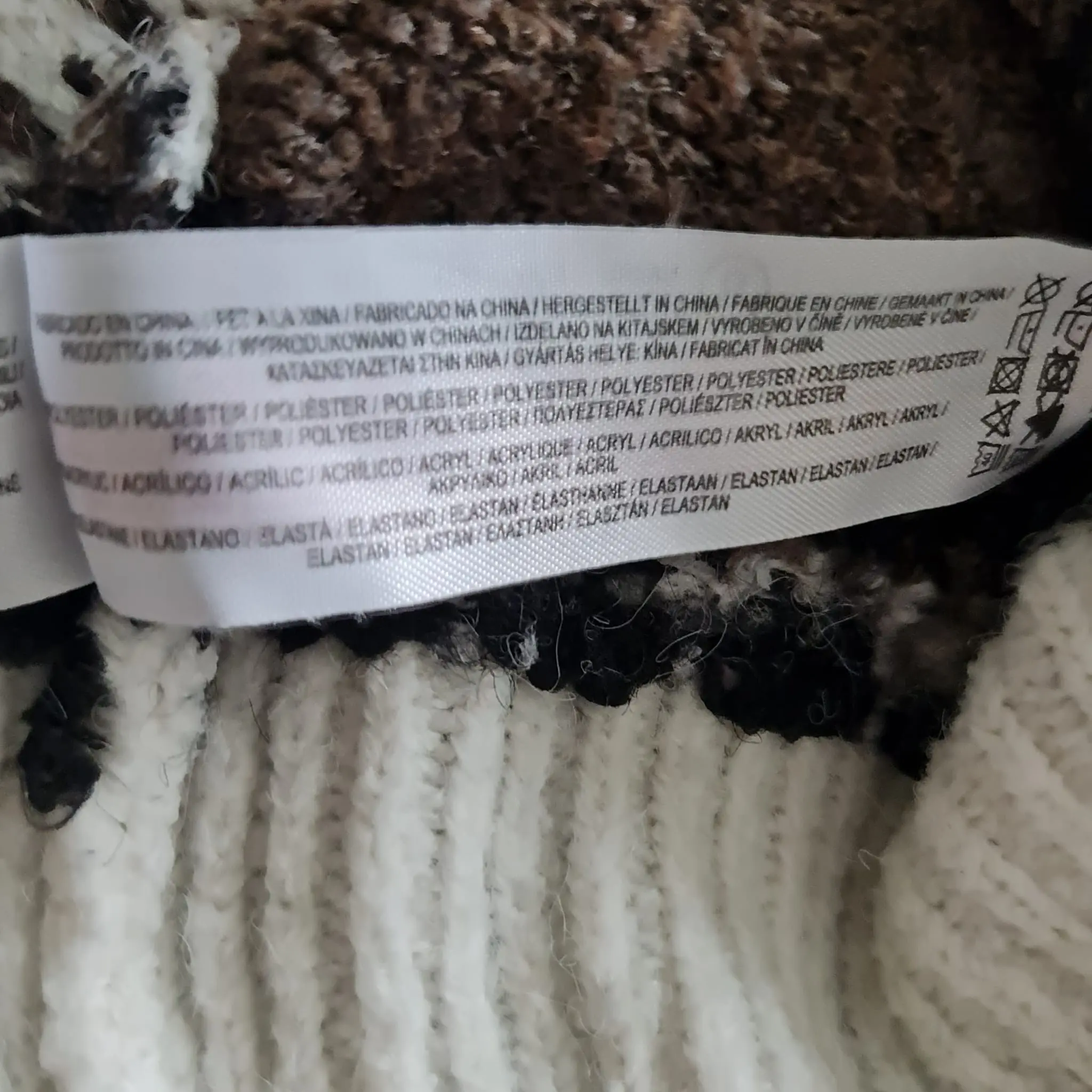 Primark Women's Brown & White Christmas Jumper S / UK 8-10 - Image 2
