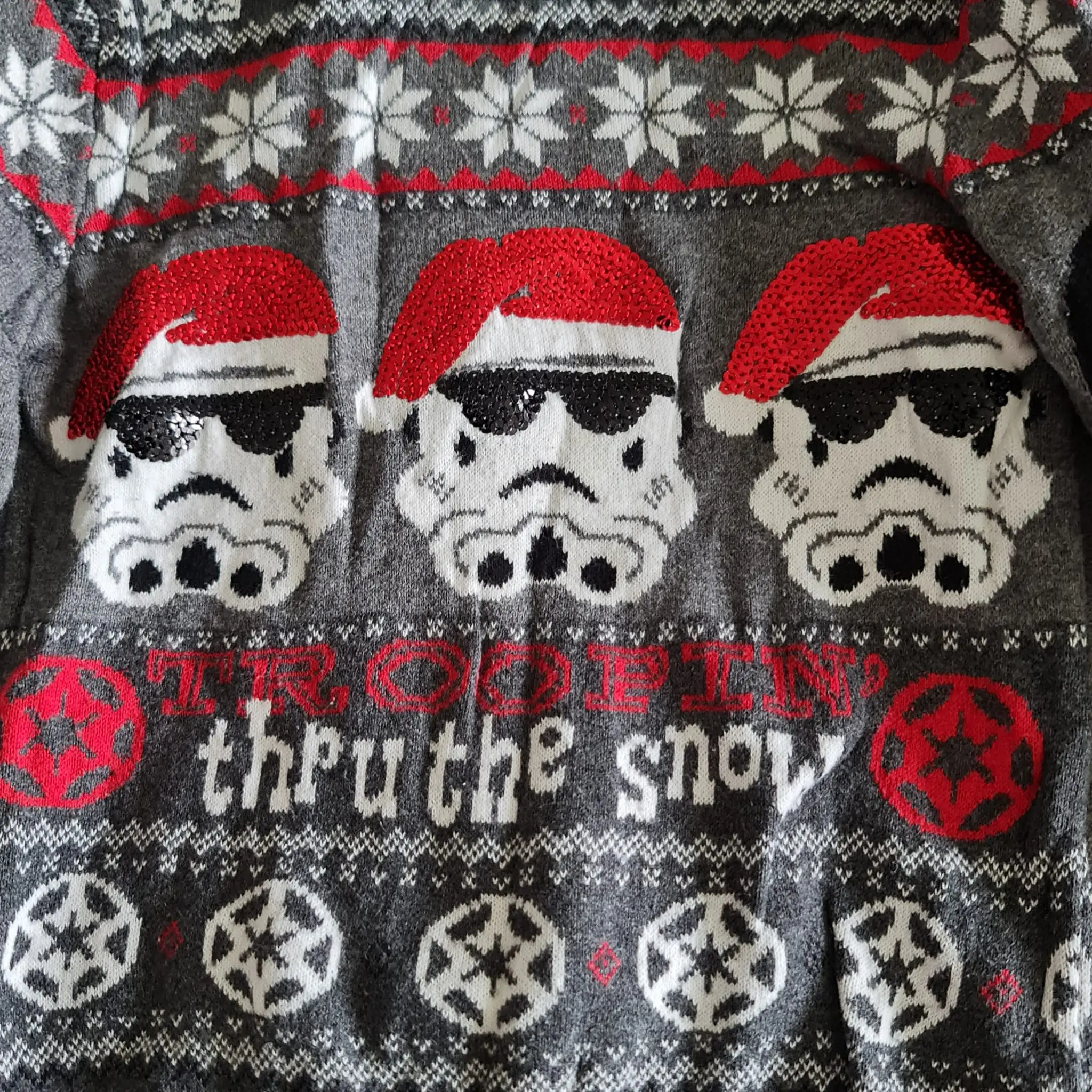 TU Kids Grey Christmas Star Wars Jumper 3 years / 98-103 cm - Image 2