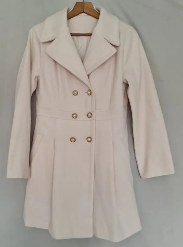Women Cream, Beige Coat L / UK 16-18