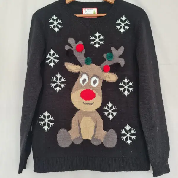 Select Black Christmas Jumper M / UK 12-14