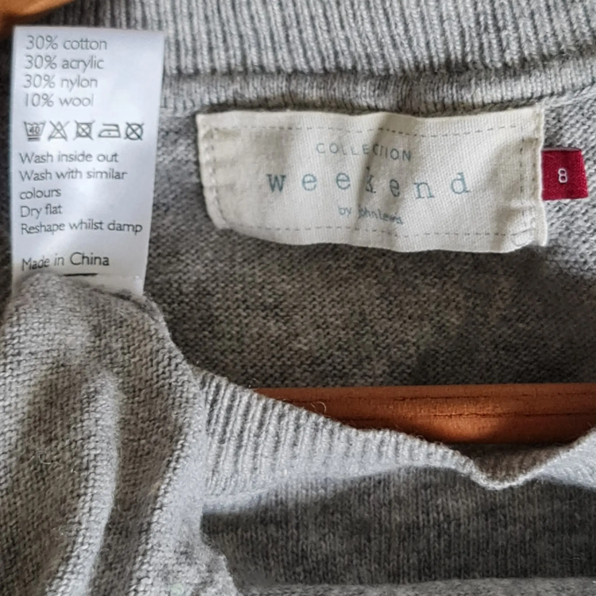 Weekend Women Grey Jumper S / UK 8-10 - Image 2