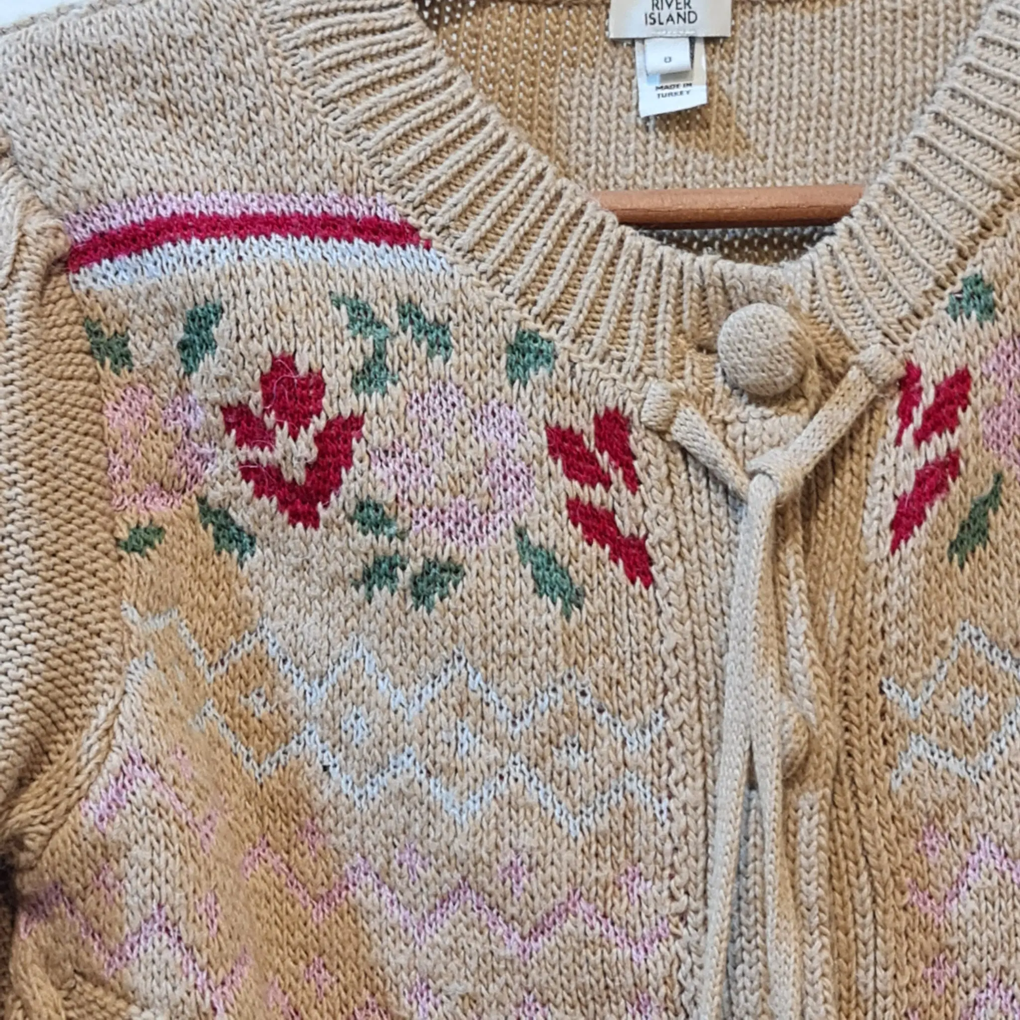 River Island Women's Beige Cardigan S / UK 8-10 - Image 3