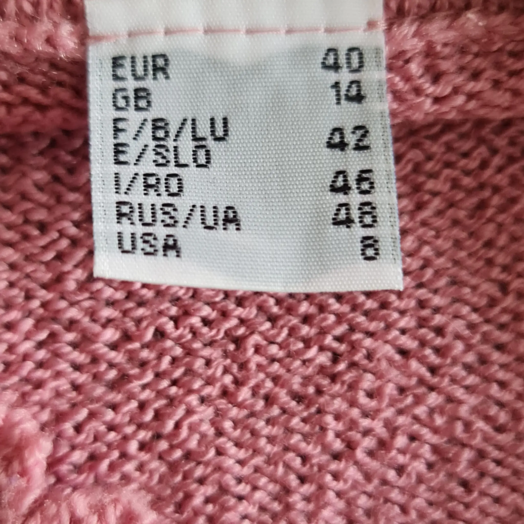 Women's Rose Geometric Diamond Pattern Jumper M / UK 12-14 - Image 2