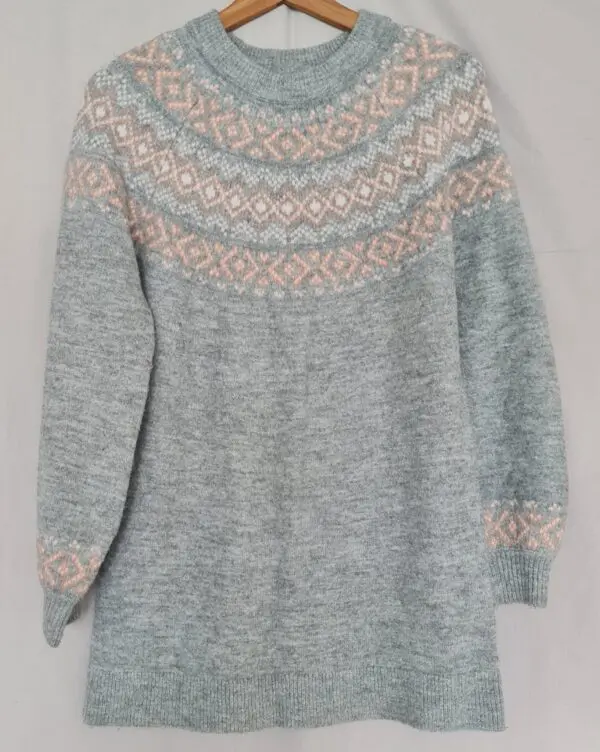 Peacocks Women's Grey Colourblock Jumper S / UK 8-10