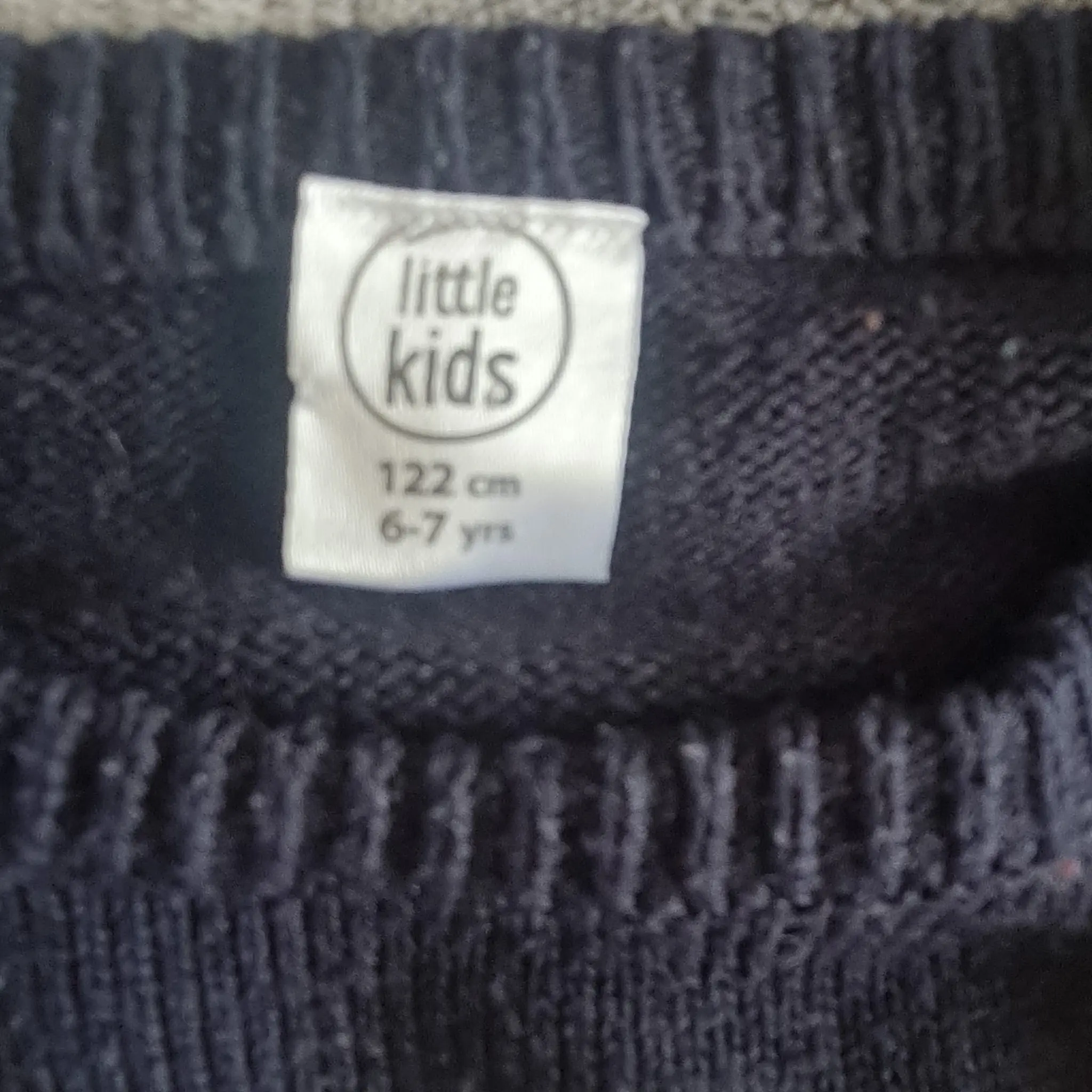 Little Kids Red & Navy Christmas jumper 6-7 years / 116 cm - Image 2