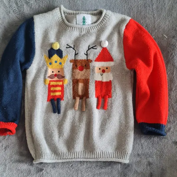 George Kids Grey Christmas Jumper 4-5 years / 104 cm