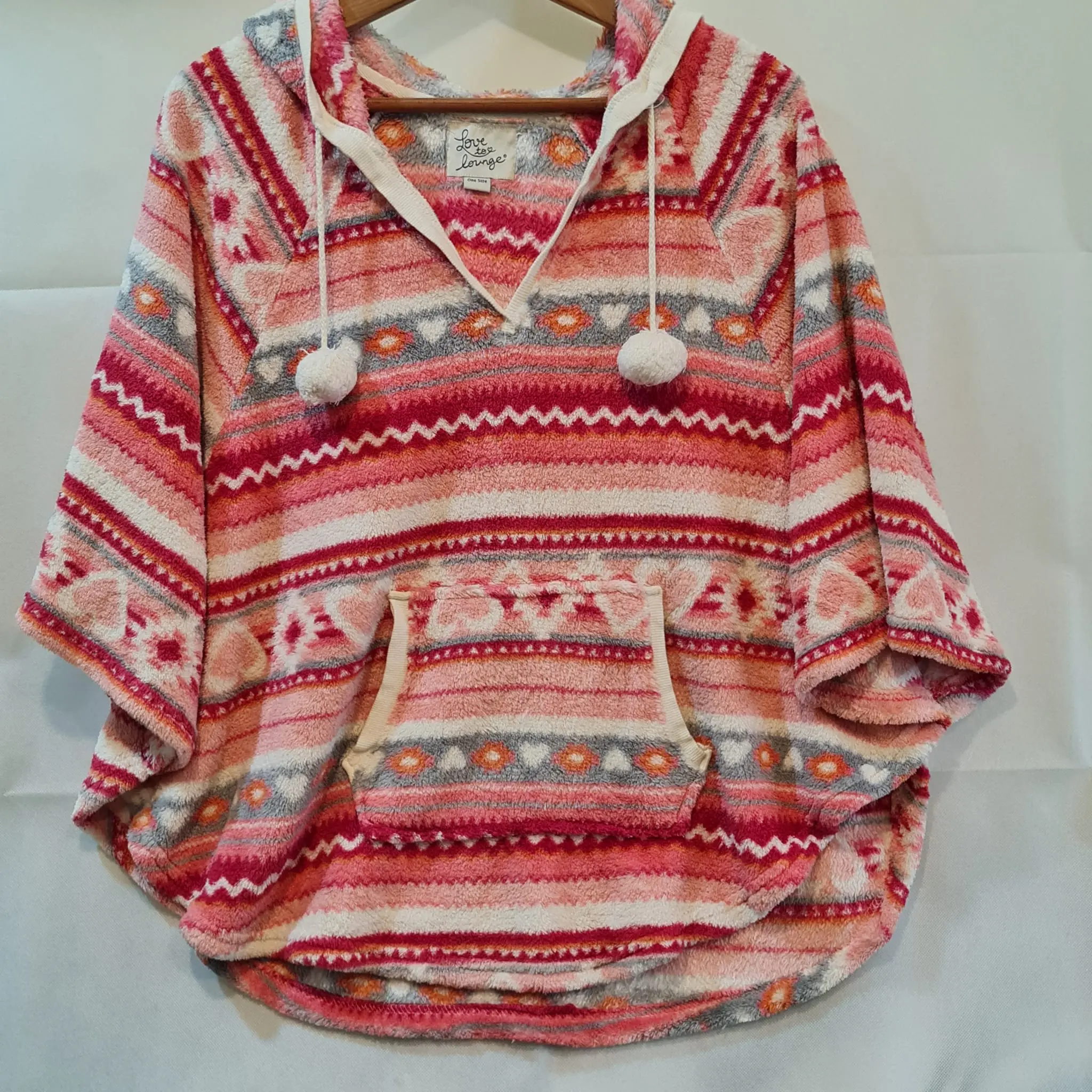 Love to Lounge Hooded lounge poncho One size