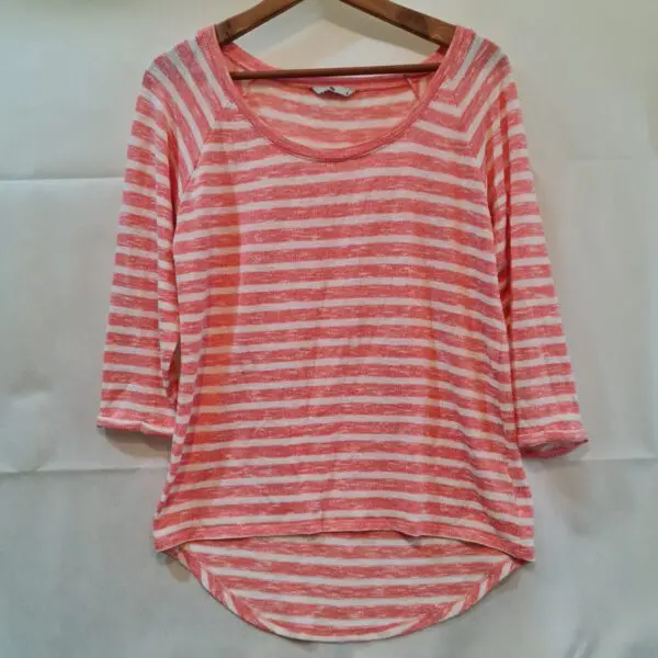 TU Coral, White Long-sleeve top M / UK 12-14