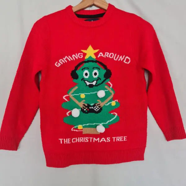 Threadboys Boys Red Christmas Jumper 9-10Y 134-140cm