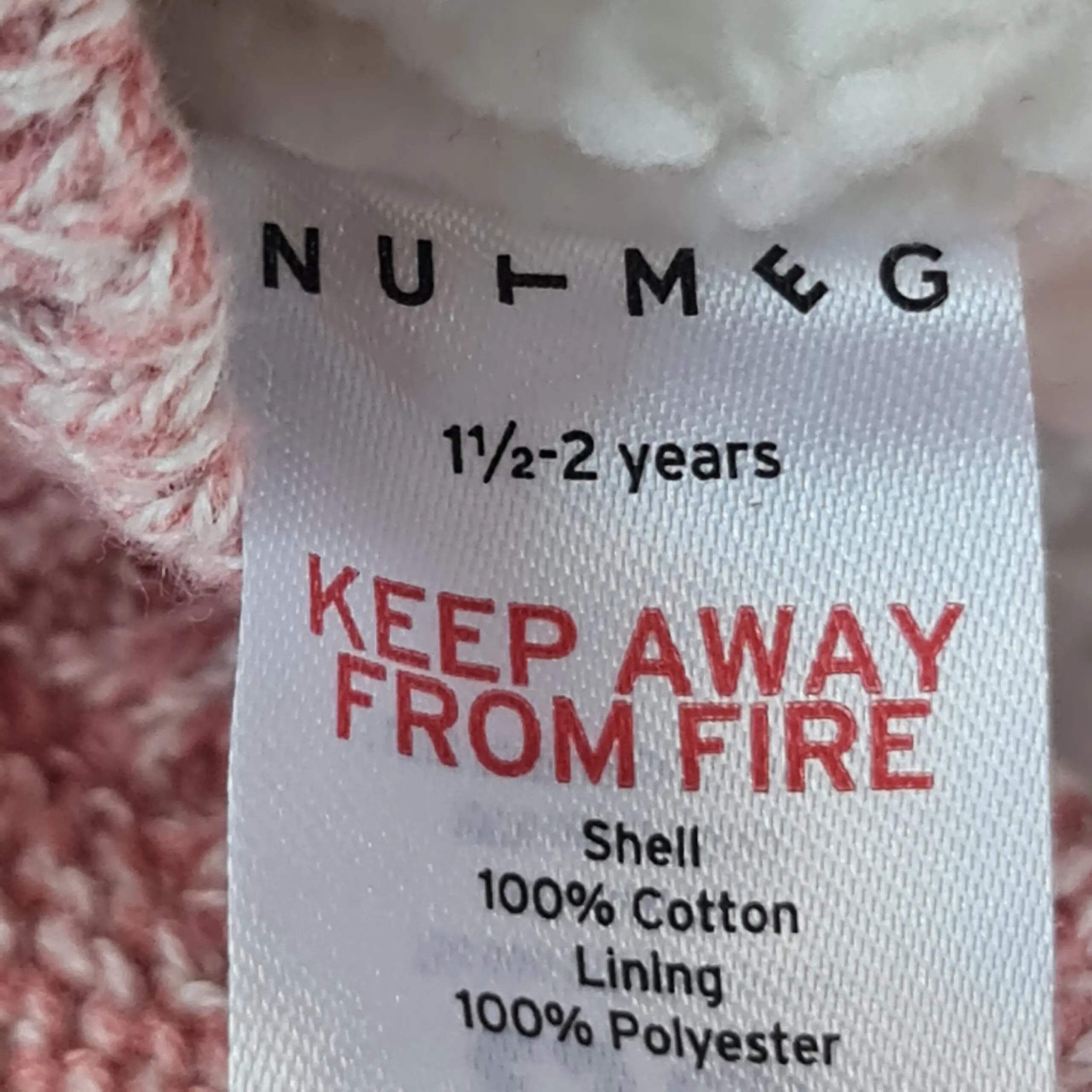 Nutmeg Girls Pink Owl Hooded Knit Cardigan 18-24 Months - Image 3