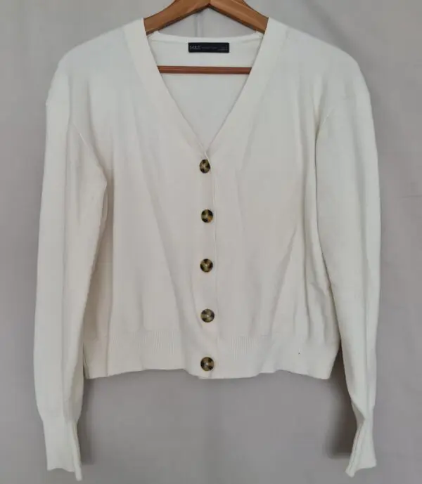 Marks & Spencer Womens Cream Cardigan size M