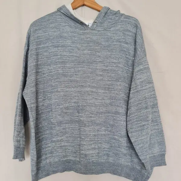 Simply Be Womens Grey Marl Hoodie L UK 16-18