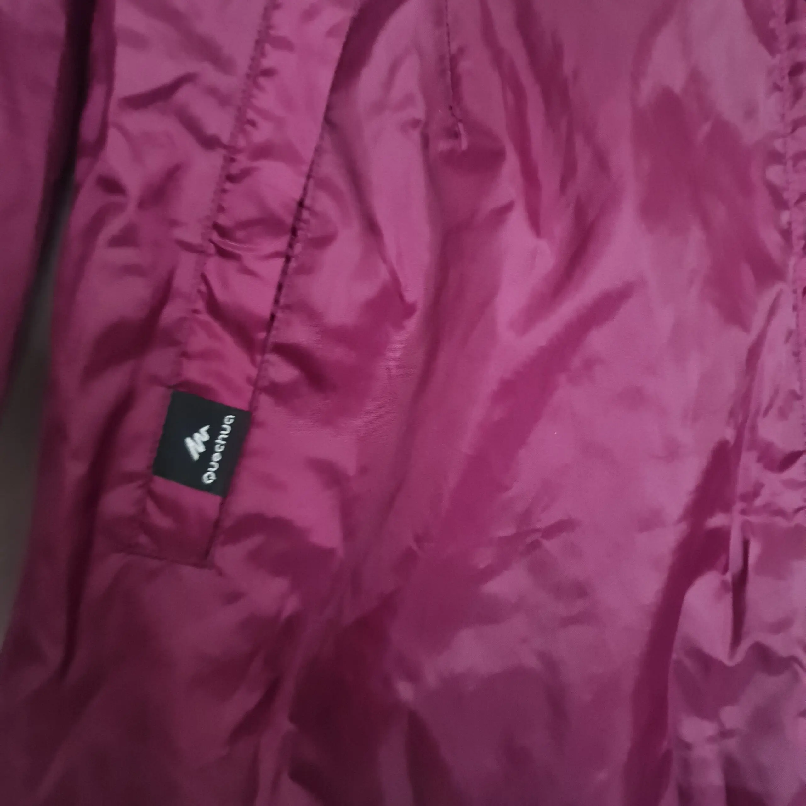 Decathlon Quechua Womens Purple Hooded Raincoat M UK 12-14 - Image 3