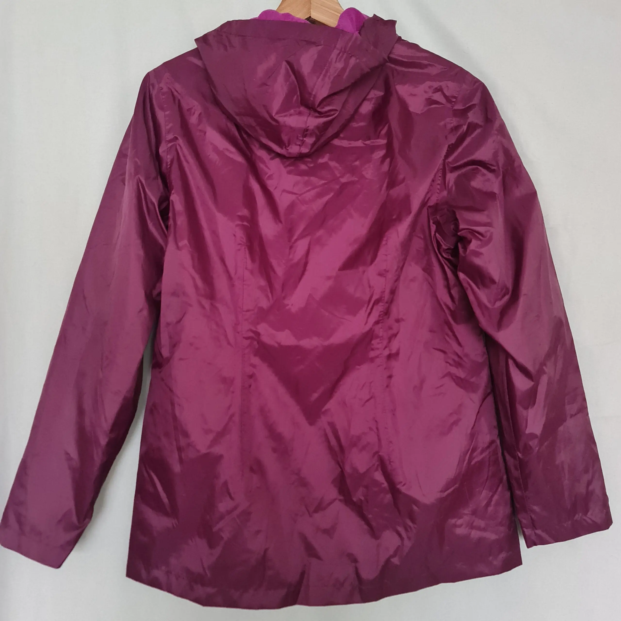 Decathlon Quechua Womens Purple Hooded Raincoat M UK 12-14 - Image 2