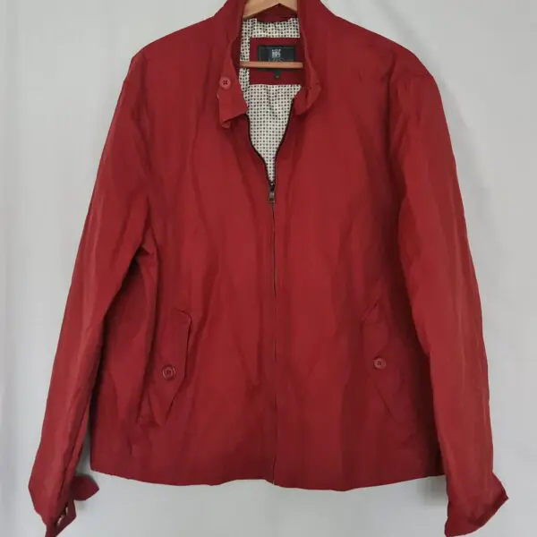 Marks & Spencer Mens Burgundy Harrington Jacket Size XL