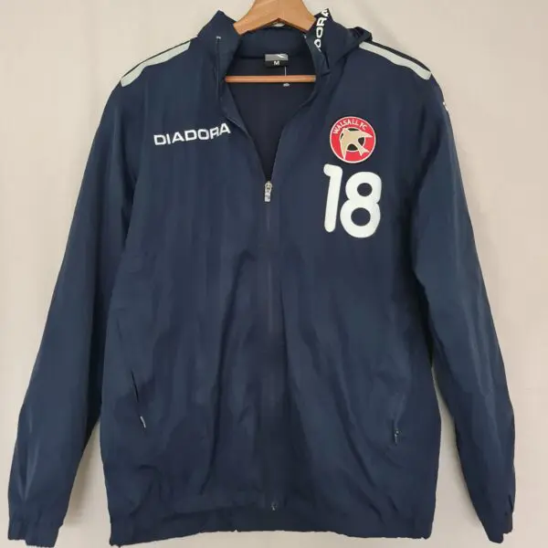 Diadora Walsall FC Mens Navy Windbreaker Jacket M No 18