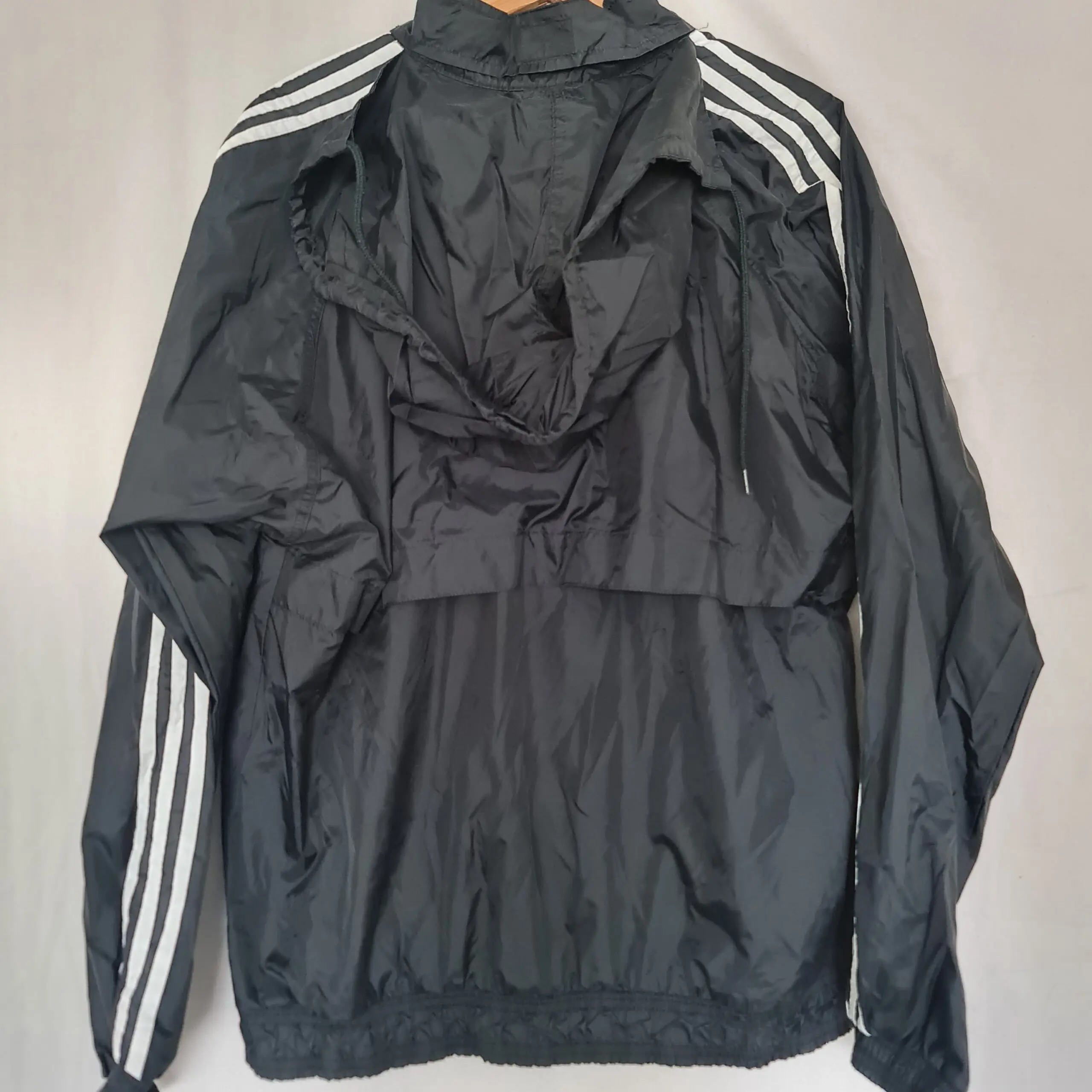 Adidas Mens Black Rocky Mountain Volleyball Windbreaker Jacket M - Image 5
