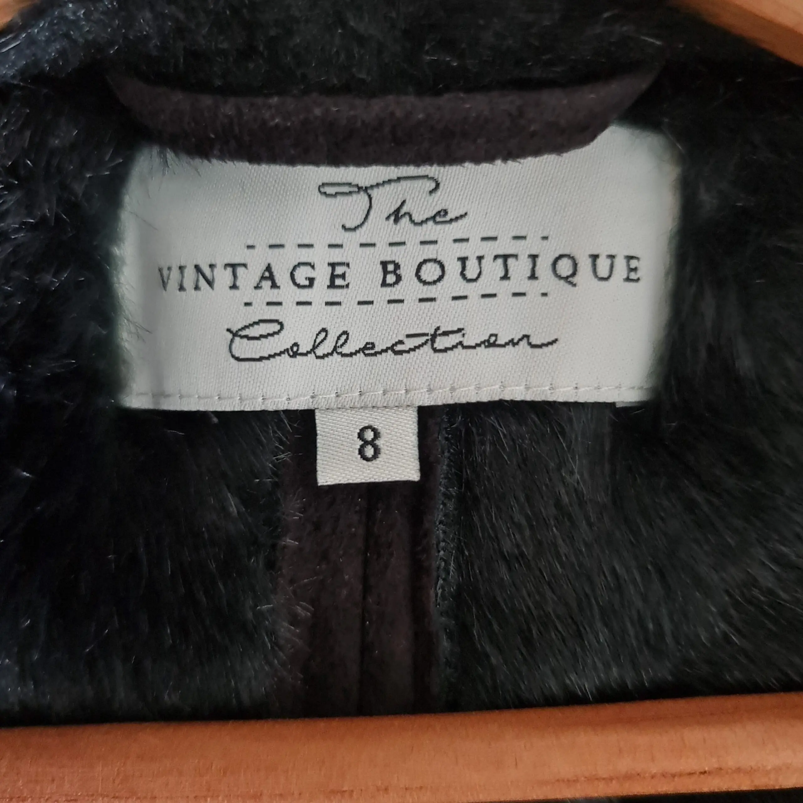 The Vintage Boutique Collection Womens Brown Faux Fur Gilet UK 8 - Image 4
