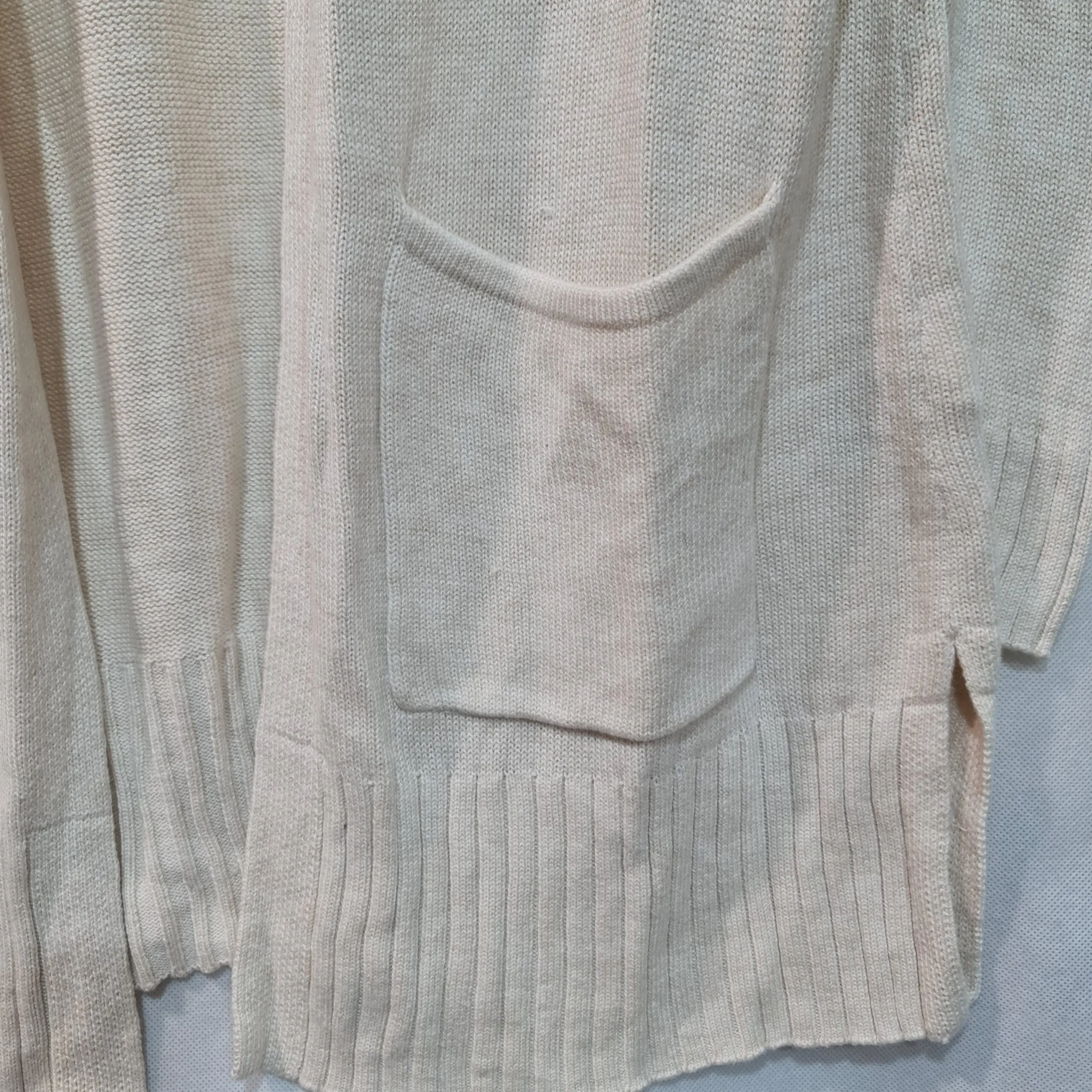 Old Navy Womens Cream Open Front Long Cardigan M UK 12-14 - Image 2