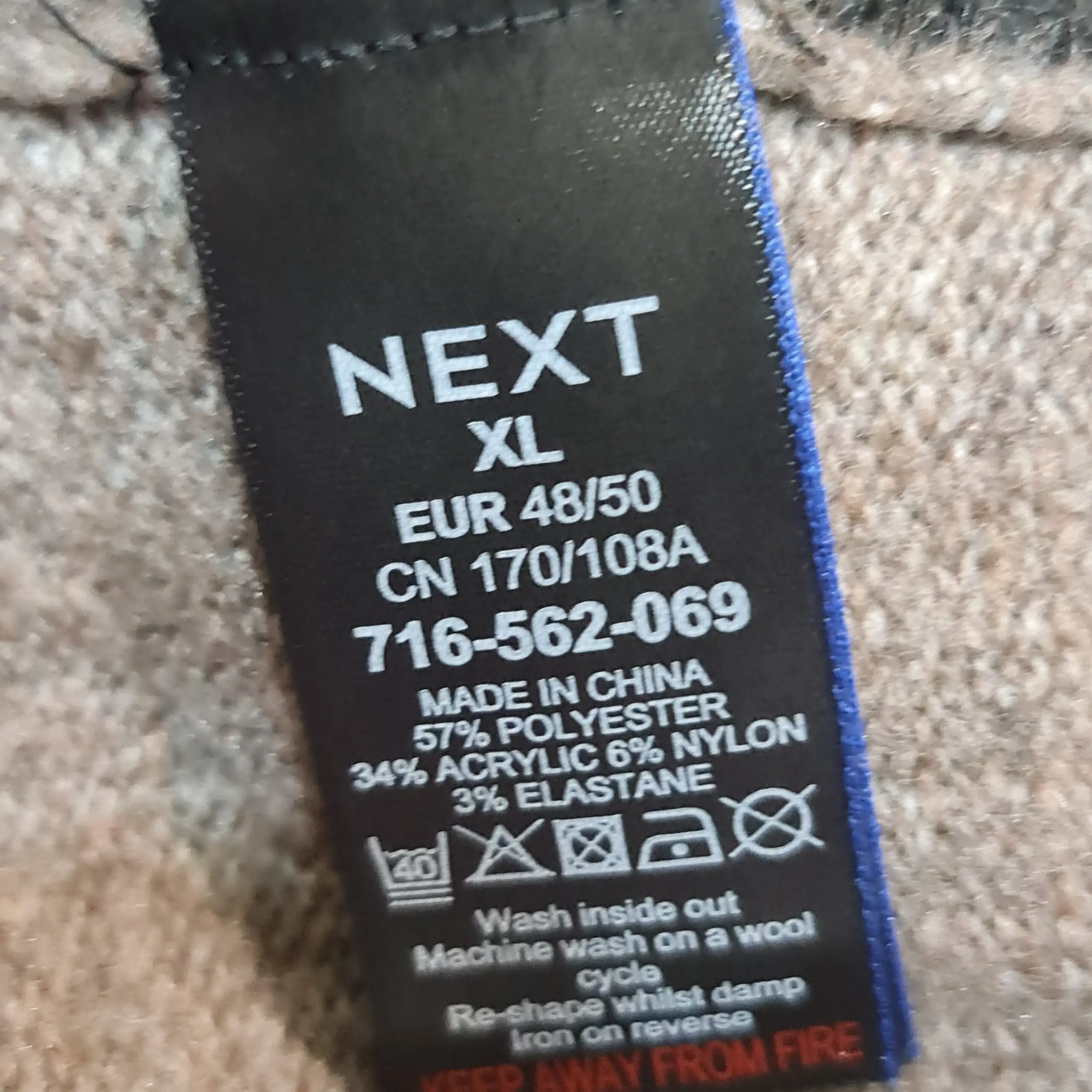 Next Womens Grey Black Star Knit Jumper Dress XL UK 20-22 - Image 3