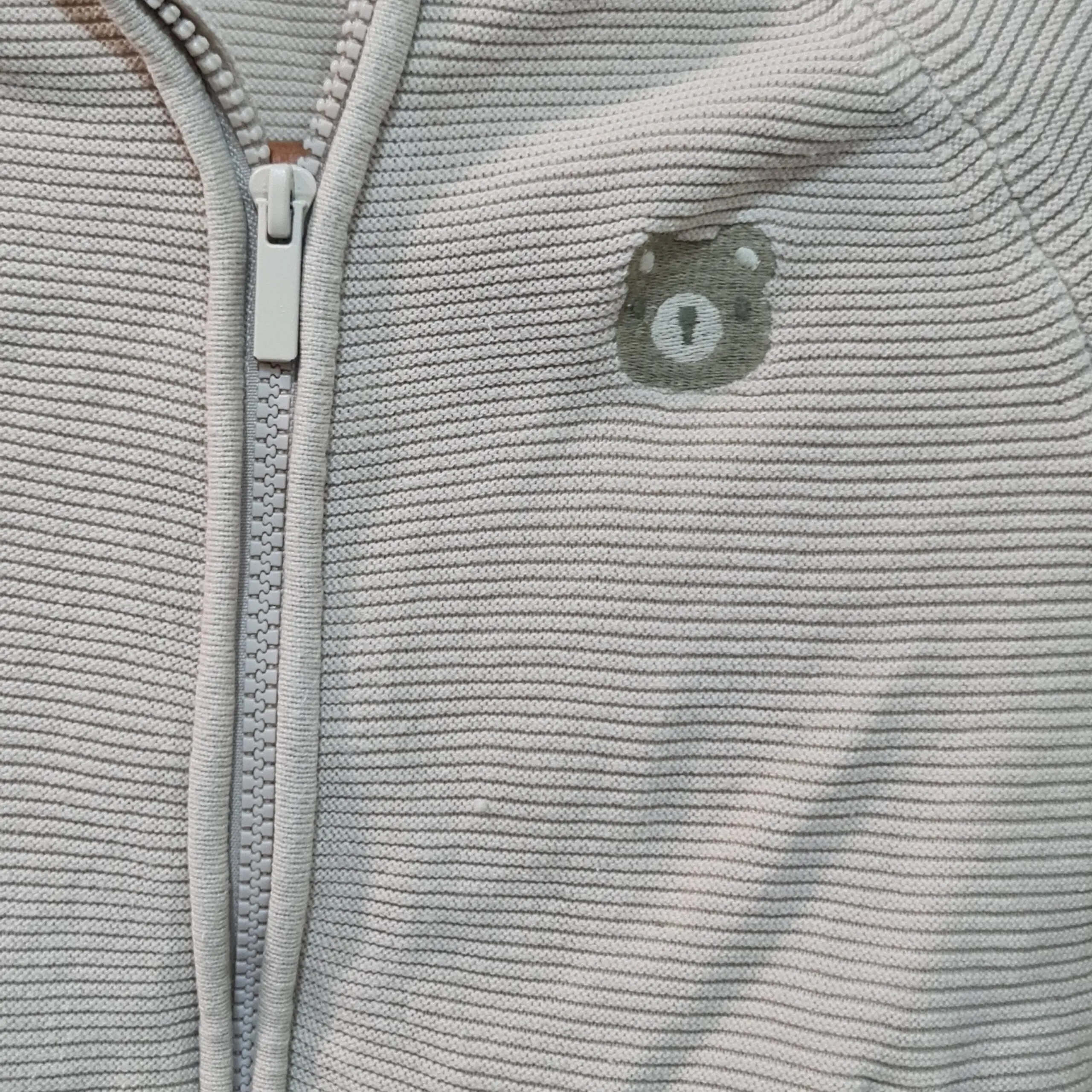Next Boys Beige Zip Up Jumper 2-3 Years 98cm - Image 2