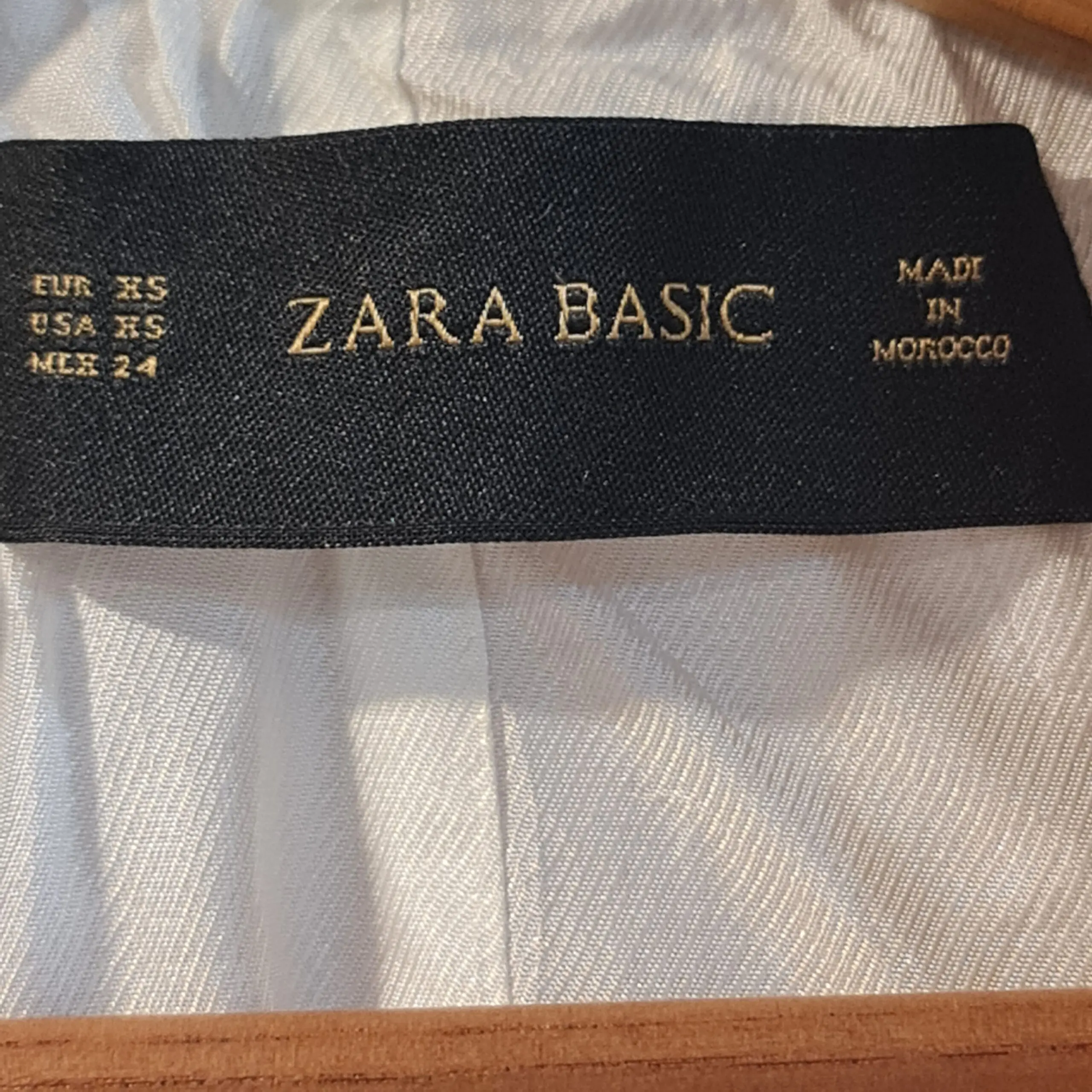 Zara Basic Womens Pink Wool Blend Long Blazer XS UK 4-6 - Image 3