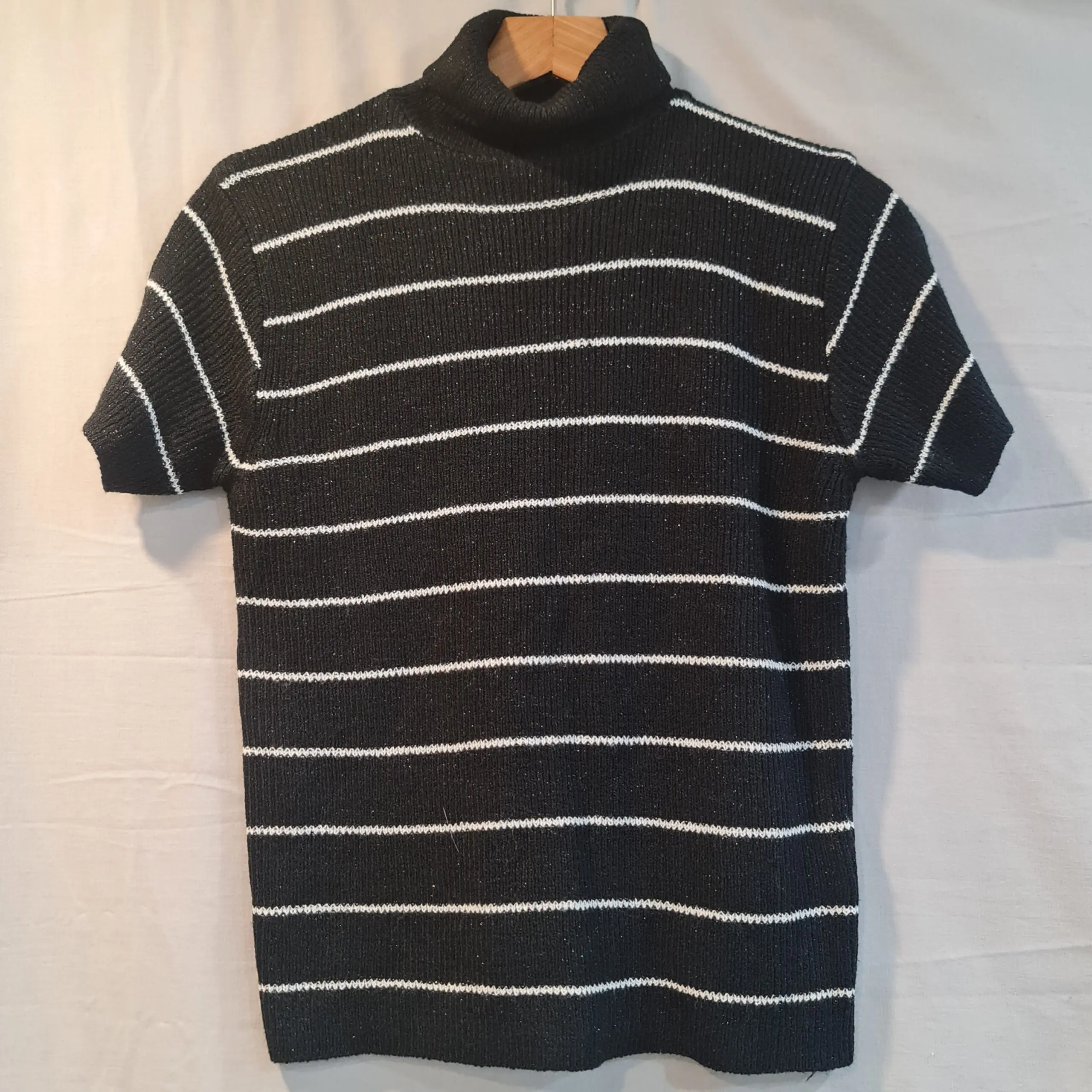 Nouvelle Collection Womens Stripe Roll Neck Jumper M UK 12-14