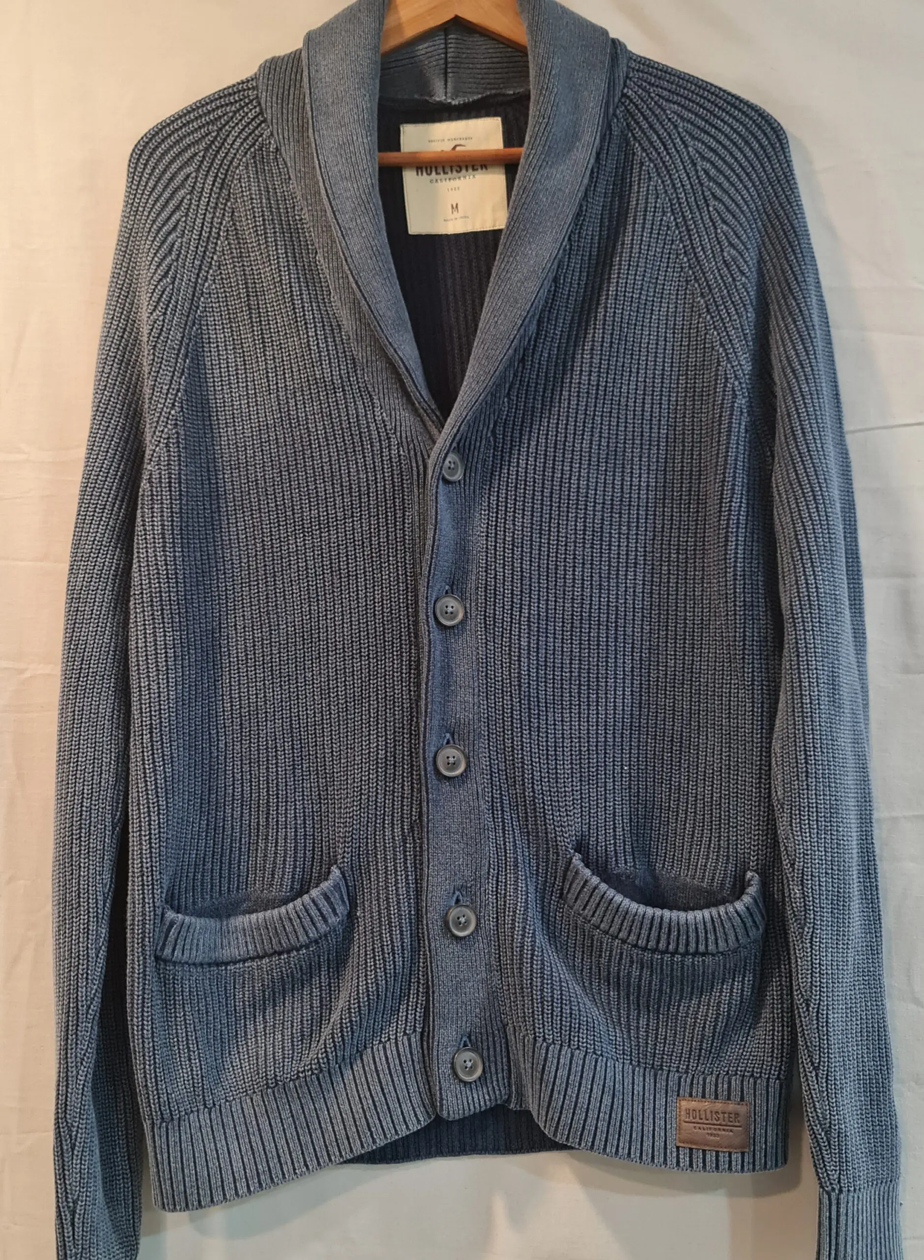 Hollister Mens Navy Shawl Collar Cardigan M