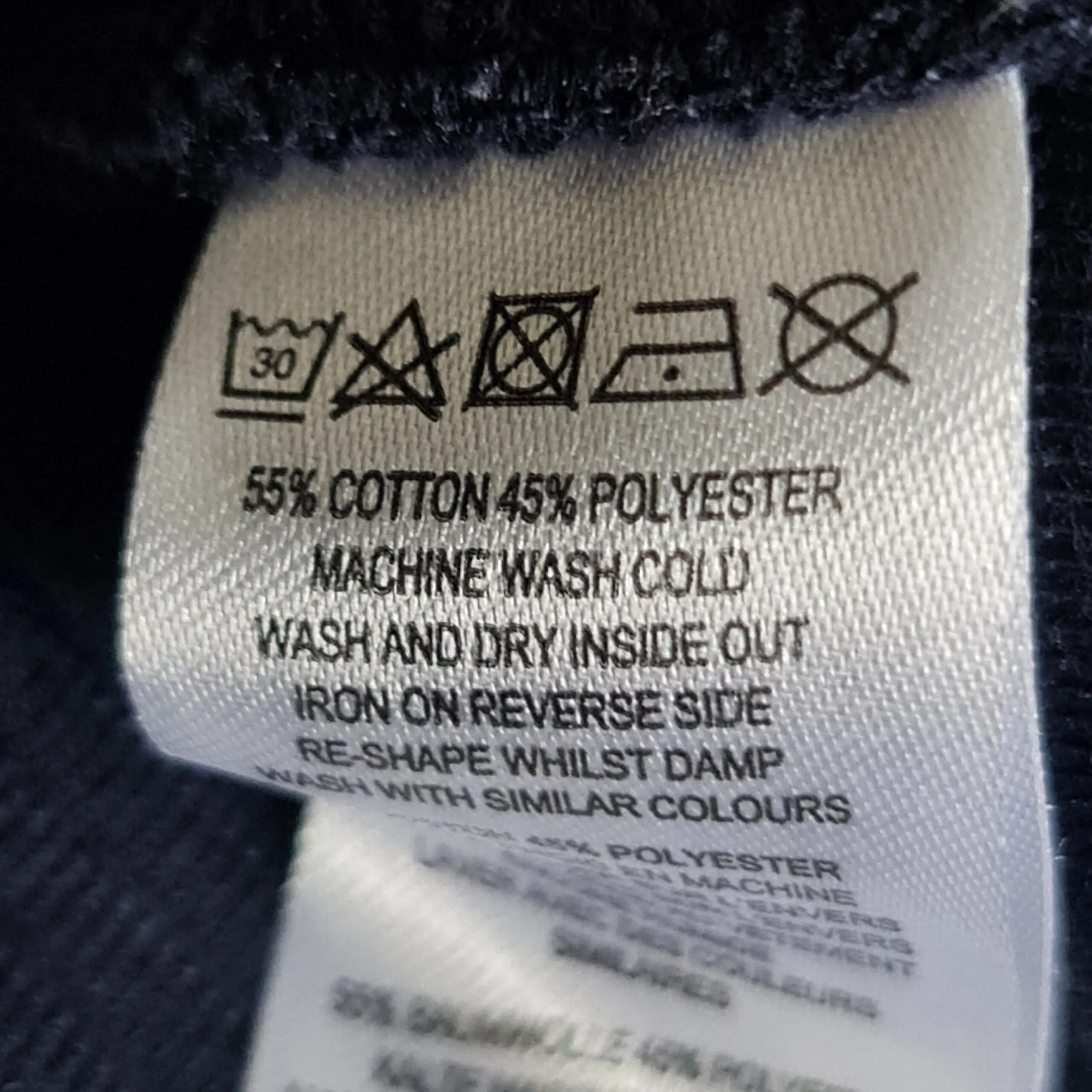 French Connection Womens Navy Ribbed Shift Dress UK 10 - Image 3