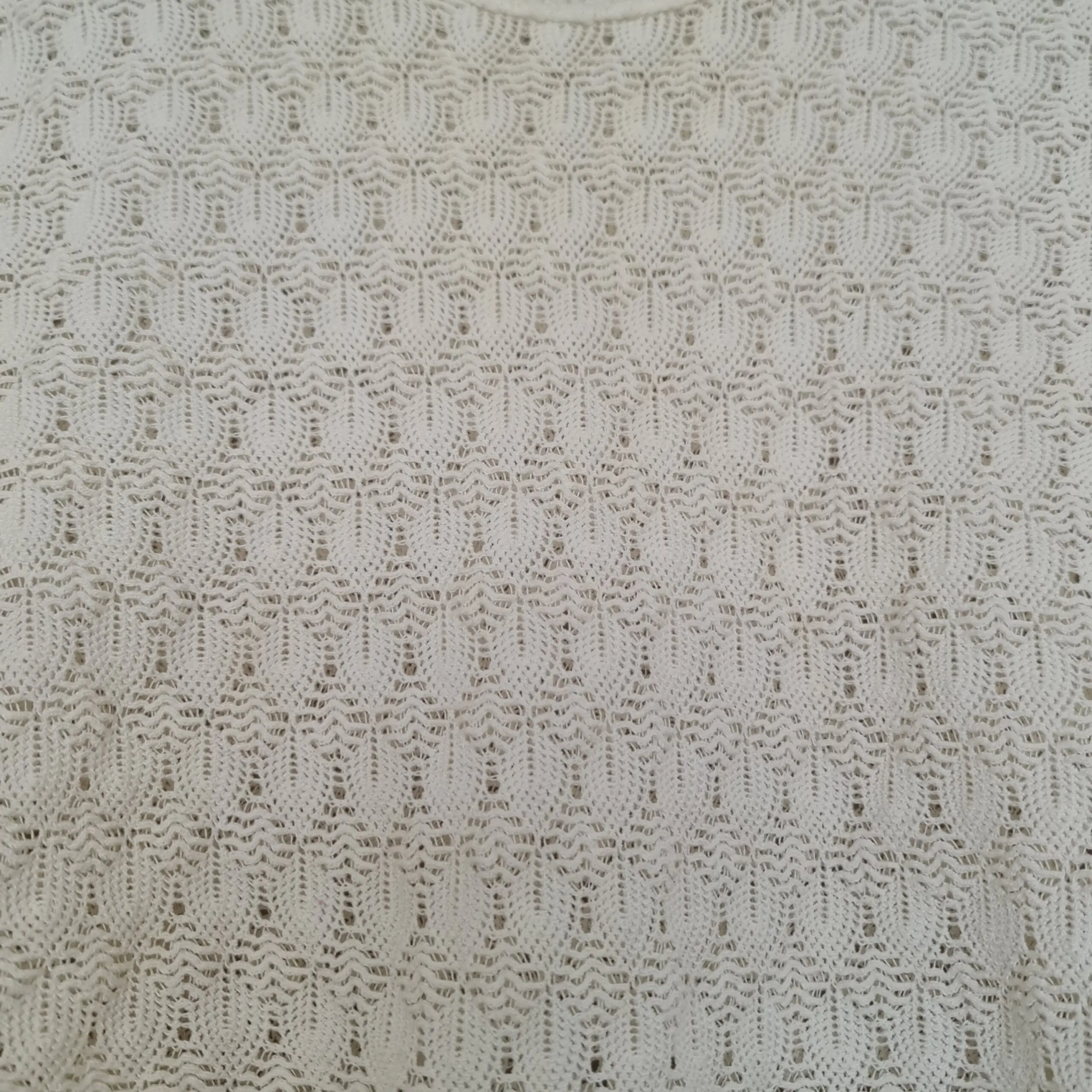 Dee Cee Womens Cream Open Knit Jumper S UK 8-10 - Image 2