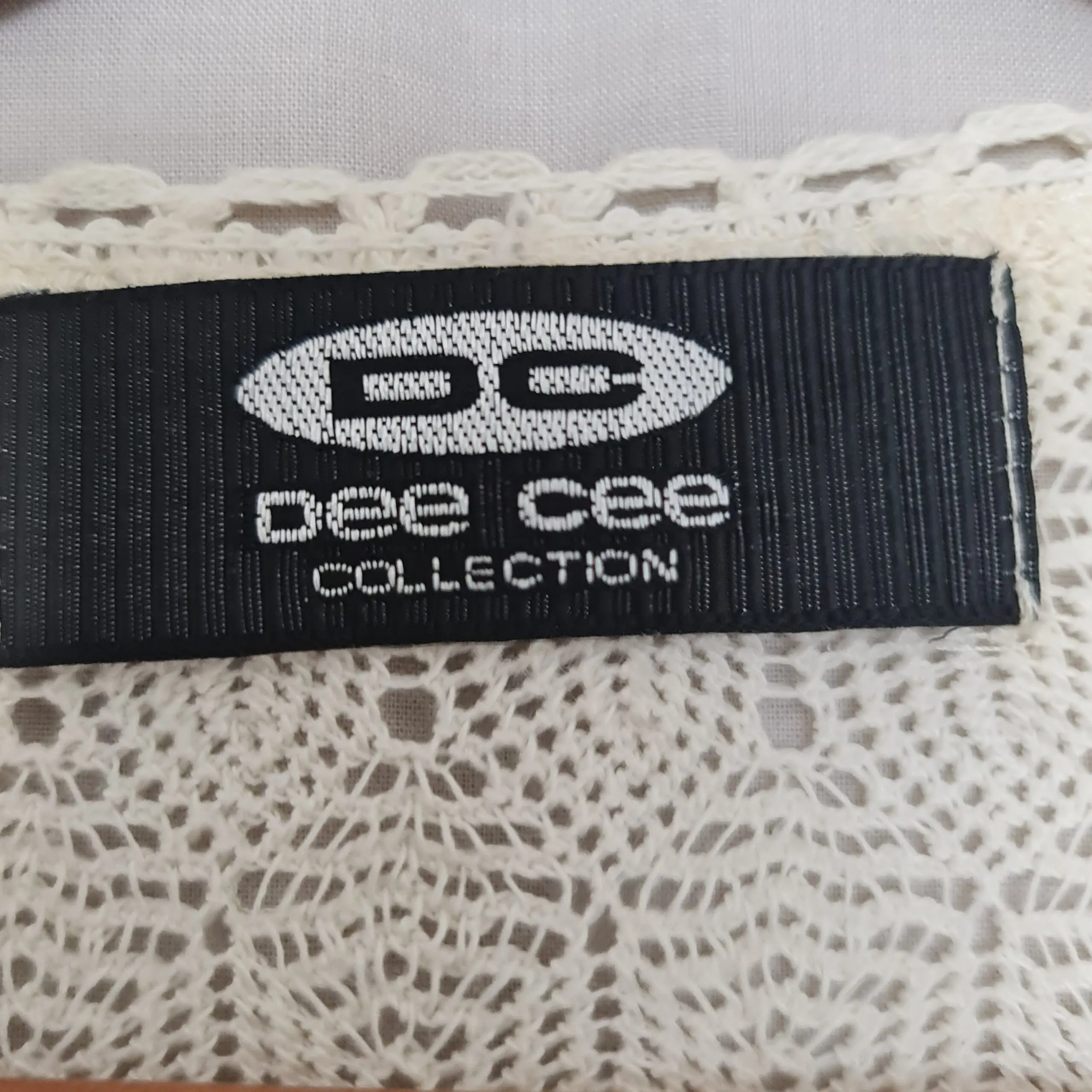 Dee Cee Womens Cream Open Knit Jumper S UK 8-10 - Image 3