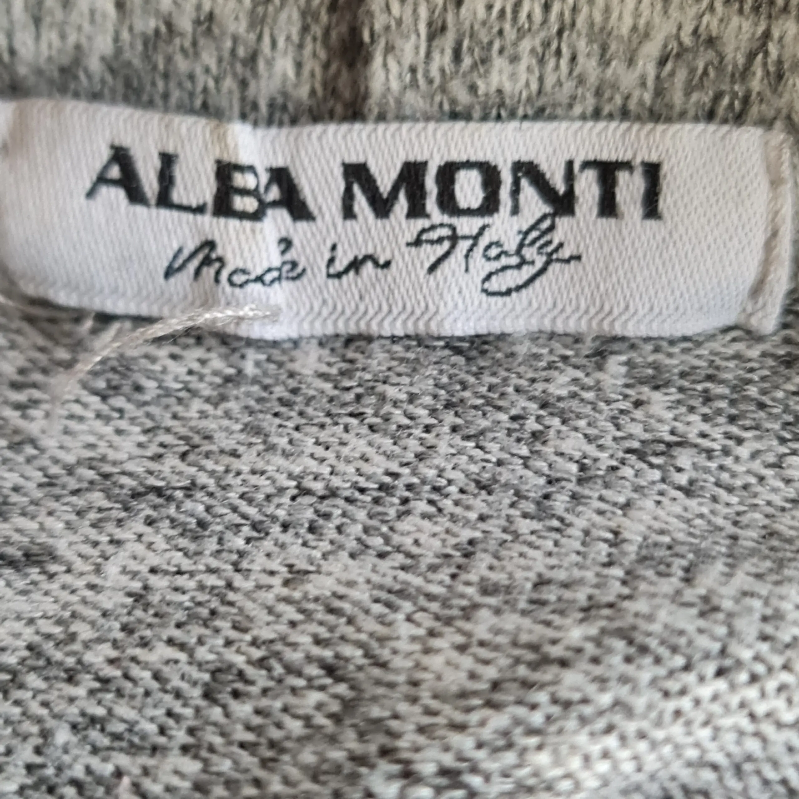 Alba Monti Womens Grey Geometric Hem Knit Tunic XL UK 20-22 - Image 3