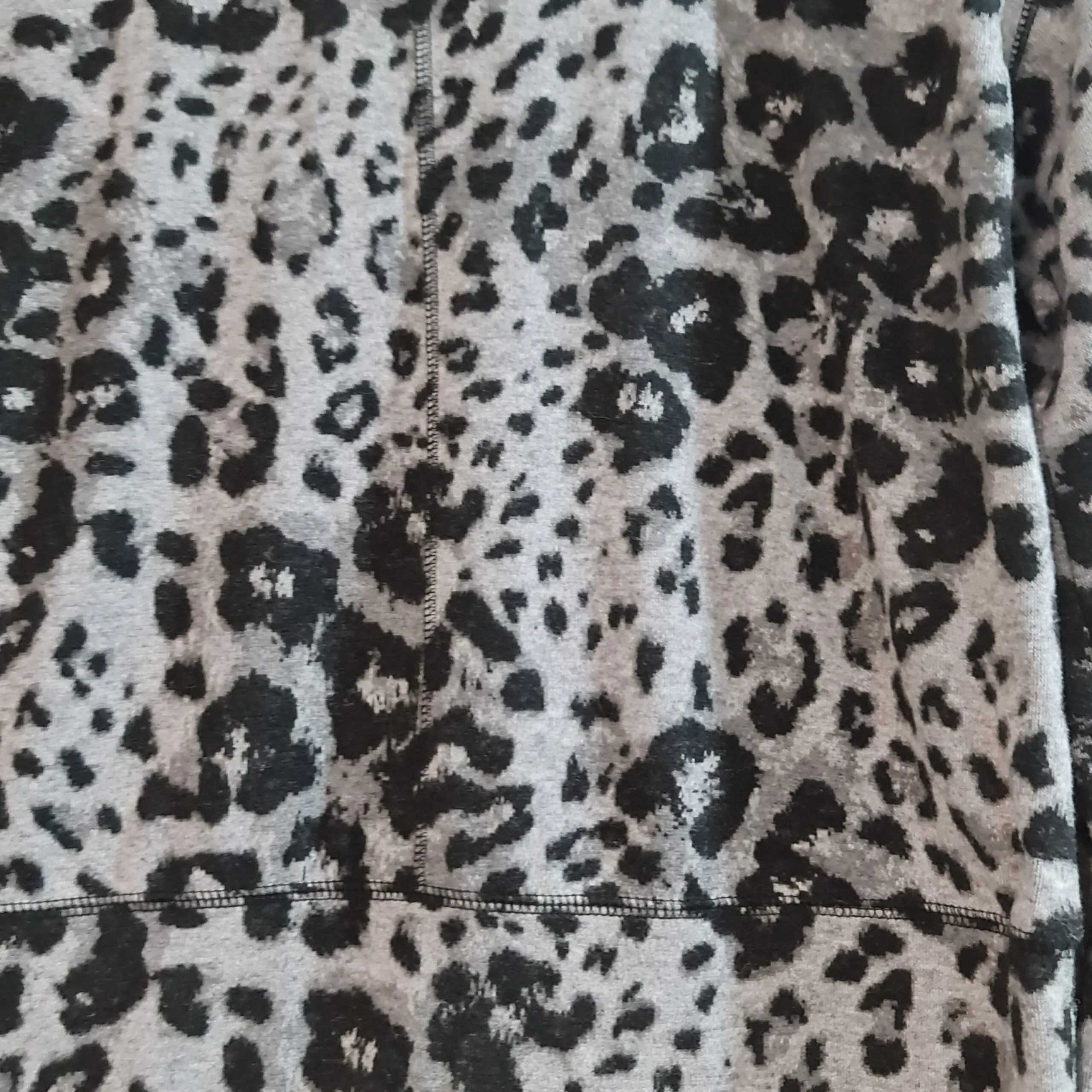 TU Womens Grey Black Leopard Print Jumper S UK 8-10 - Image 2