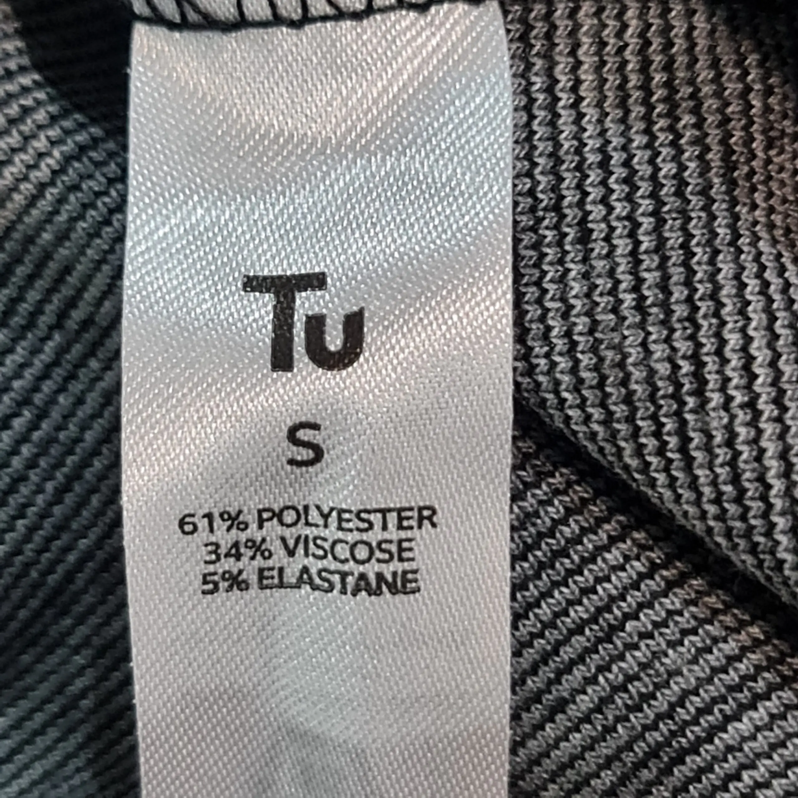 TU Womens Grey Black Leopard Print Jumper S UK 8-10 - Image 3