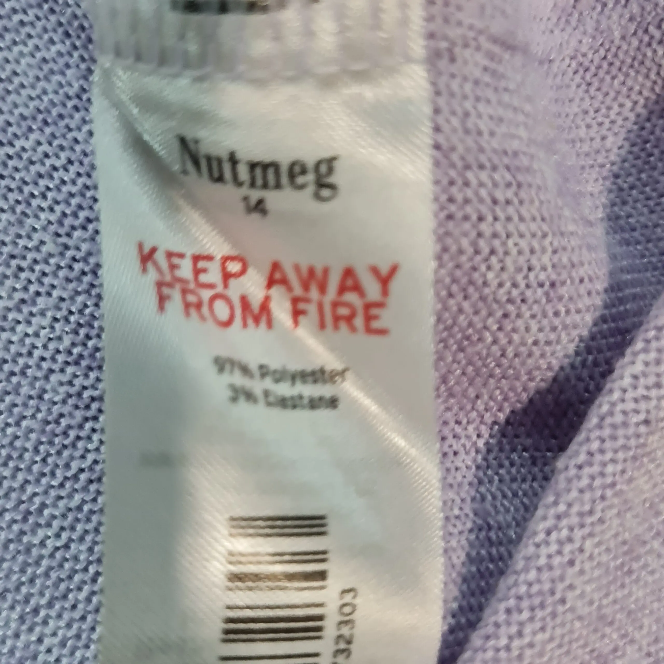 Nutmeg Womens Lilac Lightweight Jumper UK 14 - Image 2