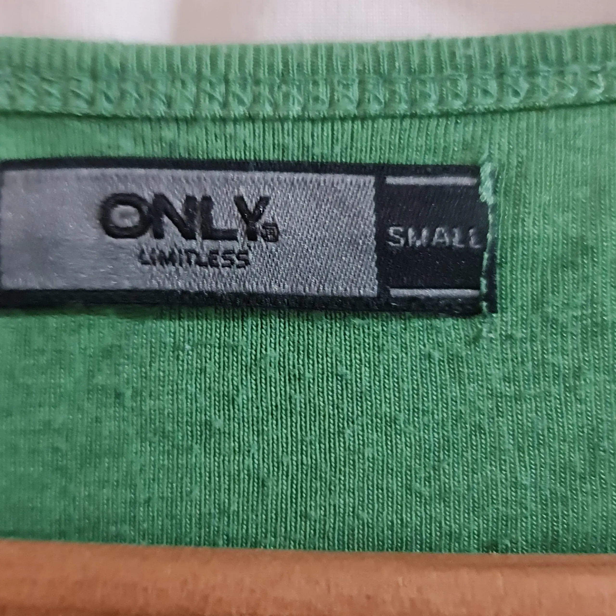 ONLY Womens Green Long Sleeve Scoop Neck Top S UK 8-10 - Image 2