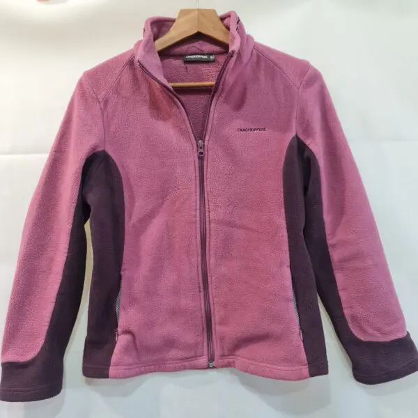 Craghoppers Womens Pink Purple Full Zip Fleece Jacket M / UK 12