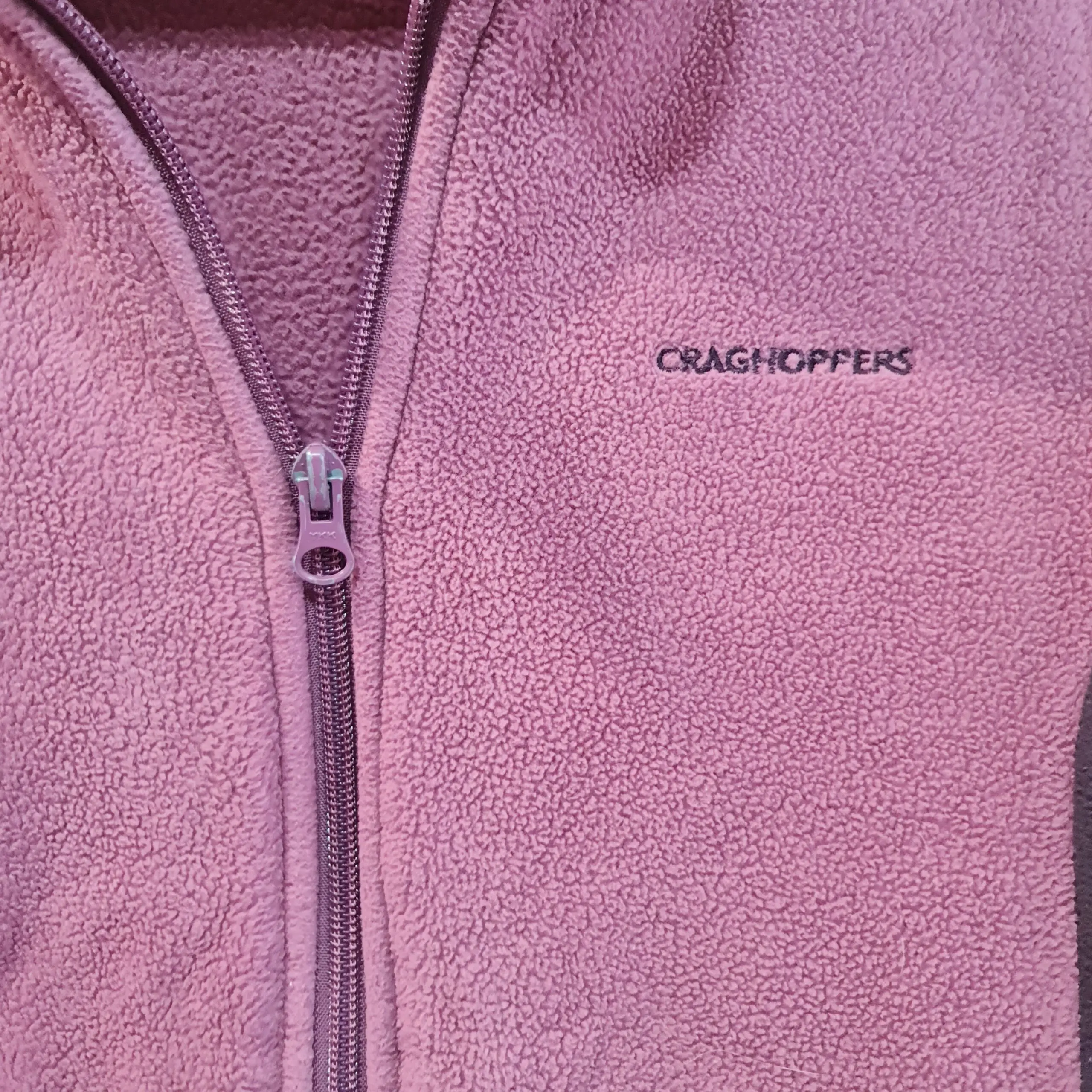 Craghoppers Womens Pink Purple Full Zip Fleece Jacket M / UK 12 - Image 2